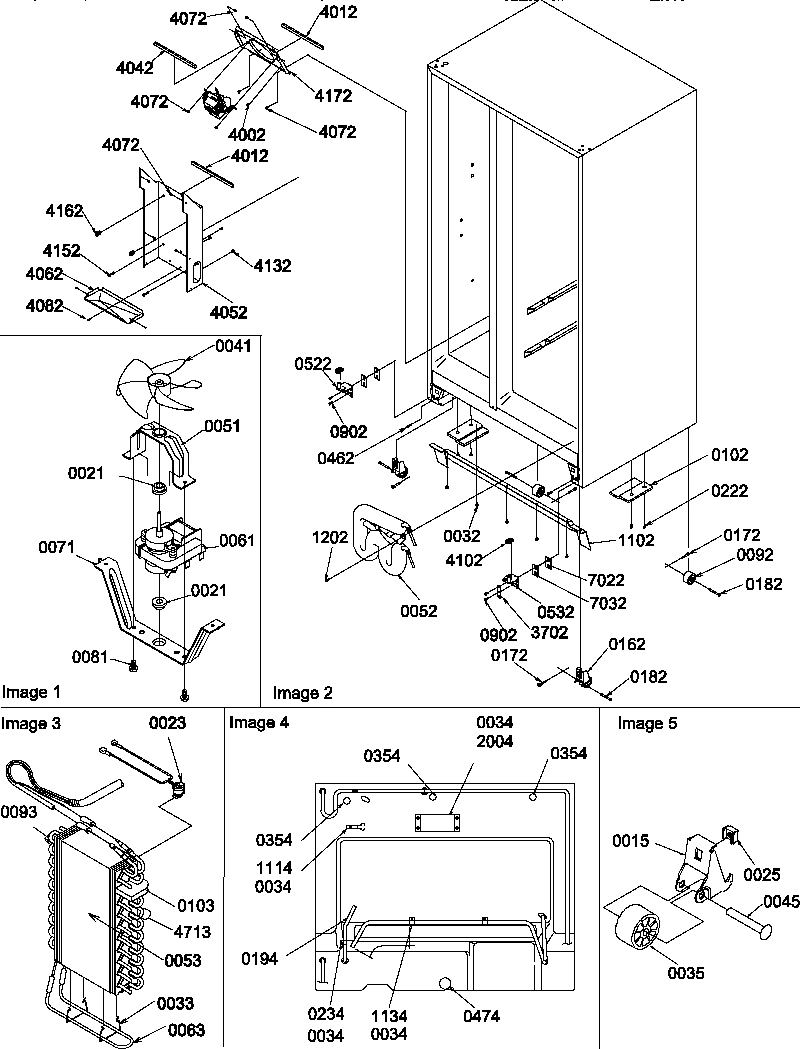 03 - DRAIN SYSTEM, ROLLERS, AND EVAP ASSY