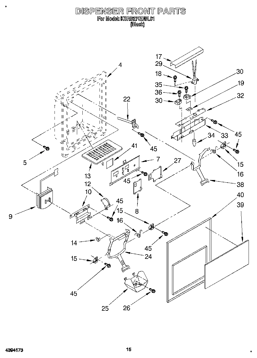 09 - DISPENSER FRONT