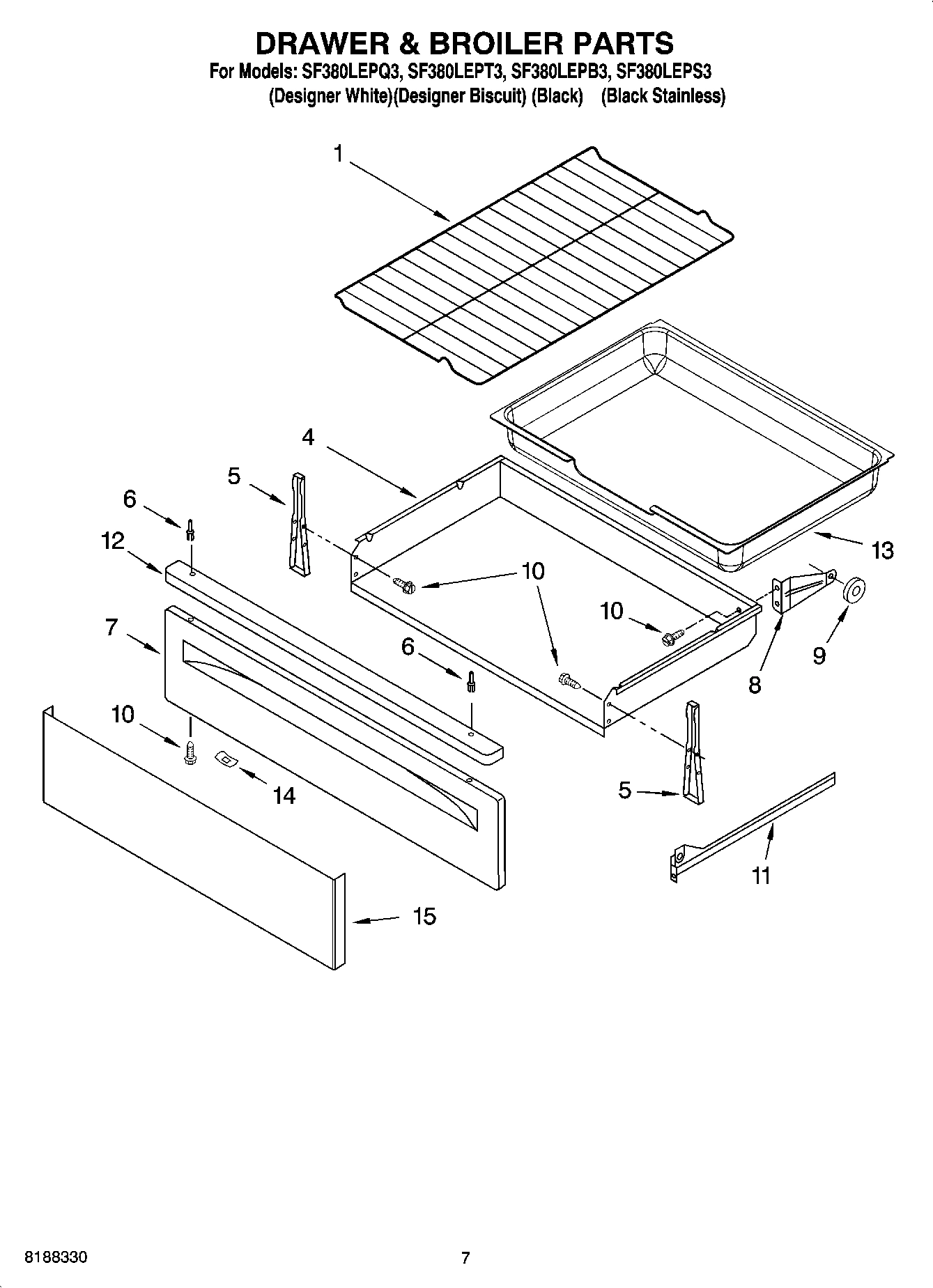 05 - DRAWER & BROILER PARTS