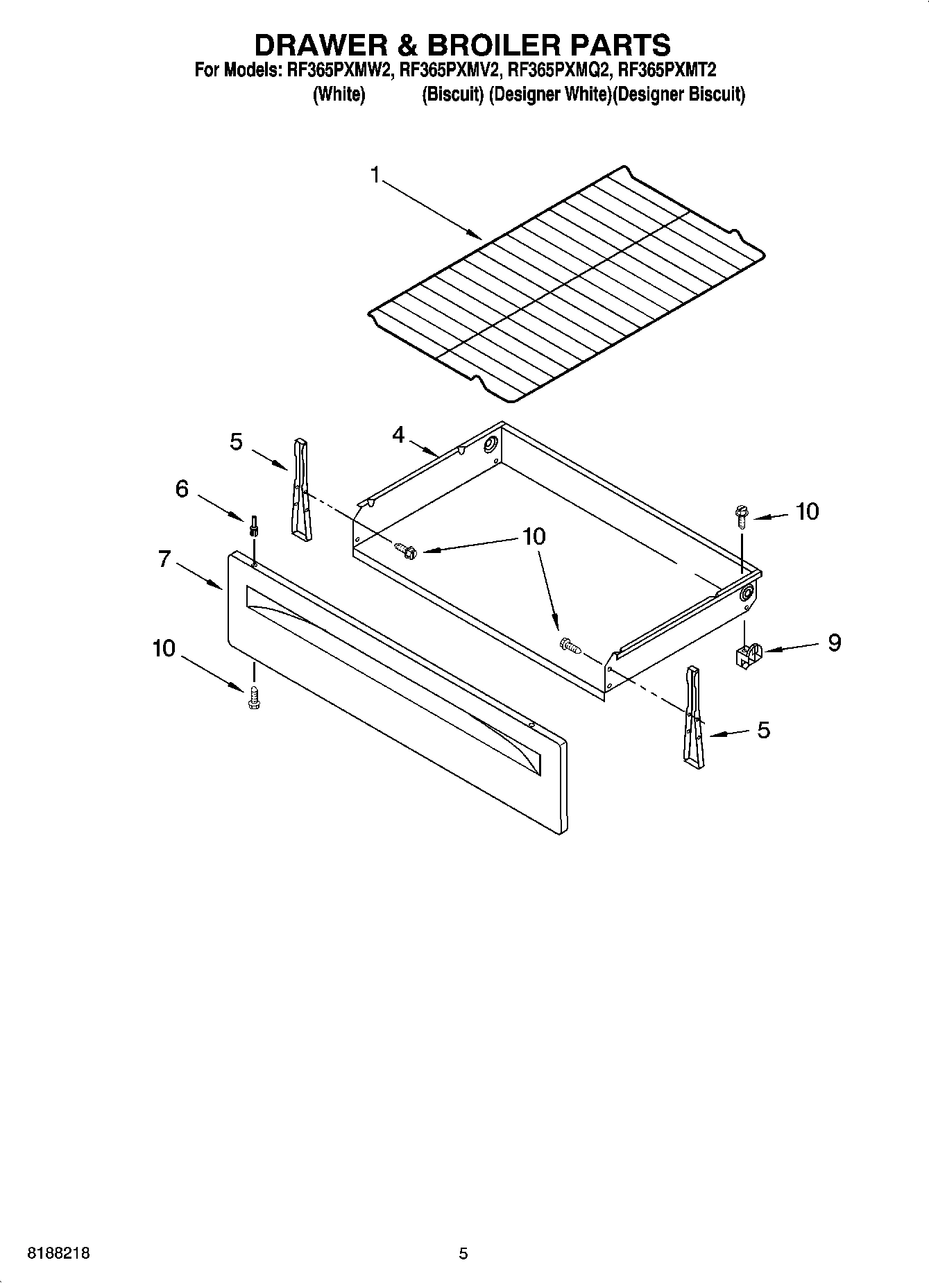 04 - DRAWER & BROILER PARTS