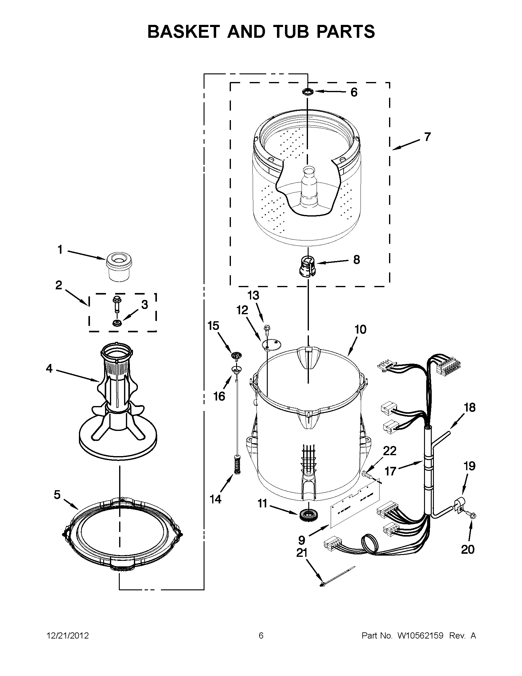 03 - BASKET AND TUB PARTS