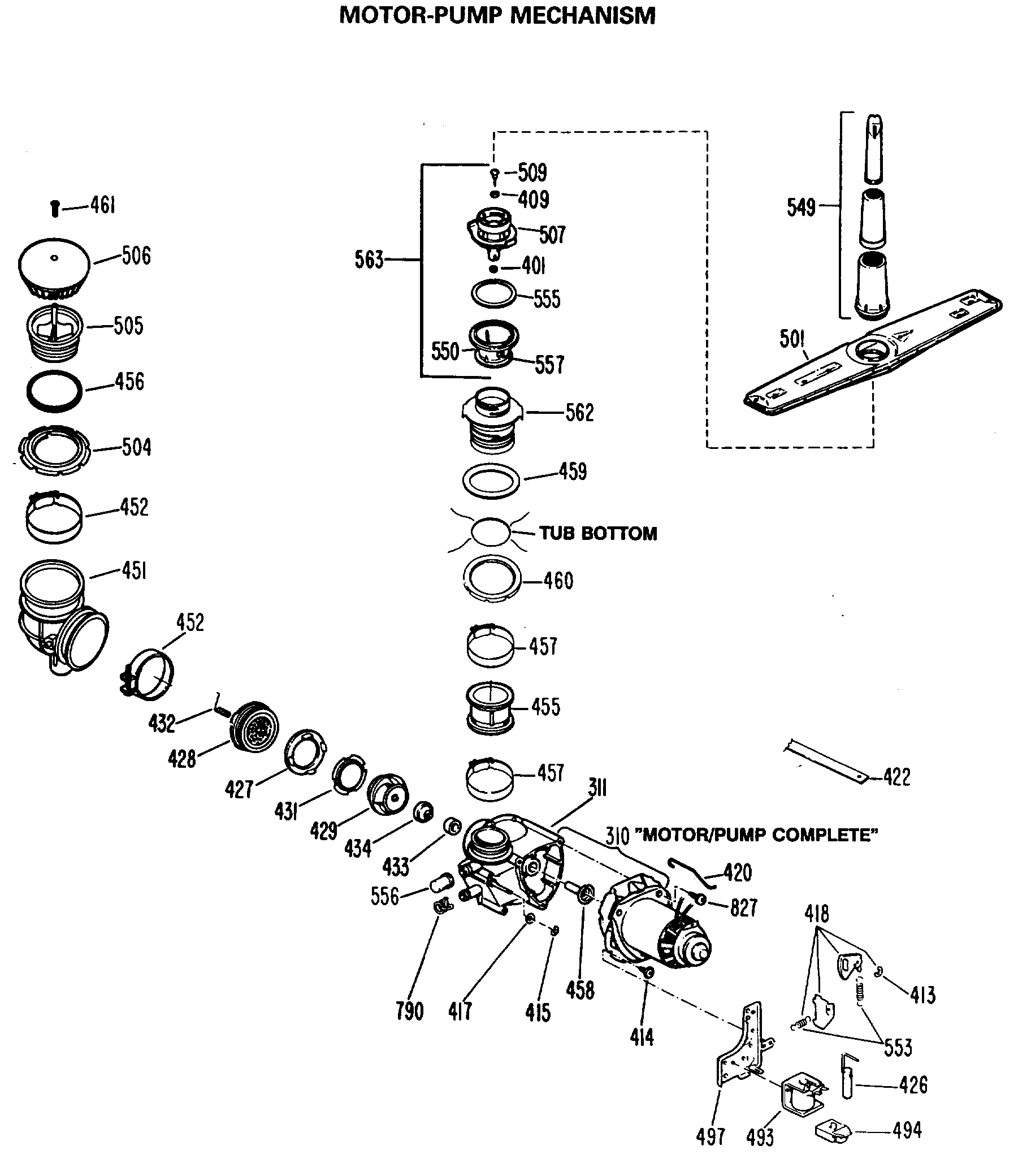 MOTOR-PUMP MECHANISM
