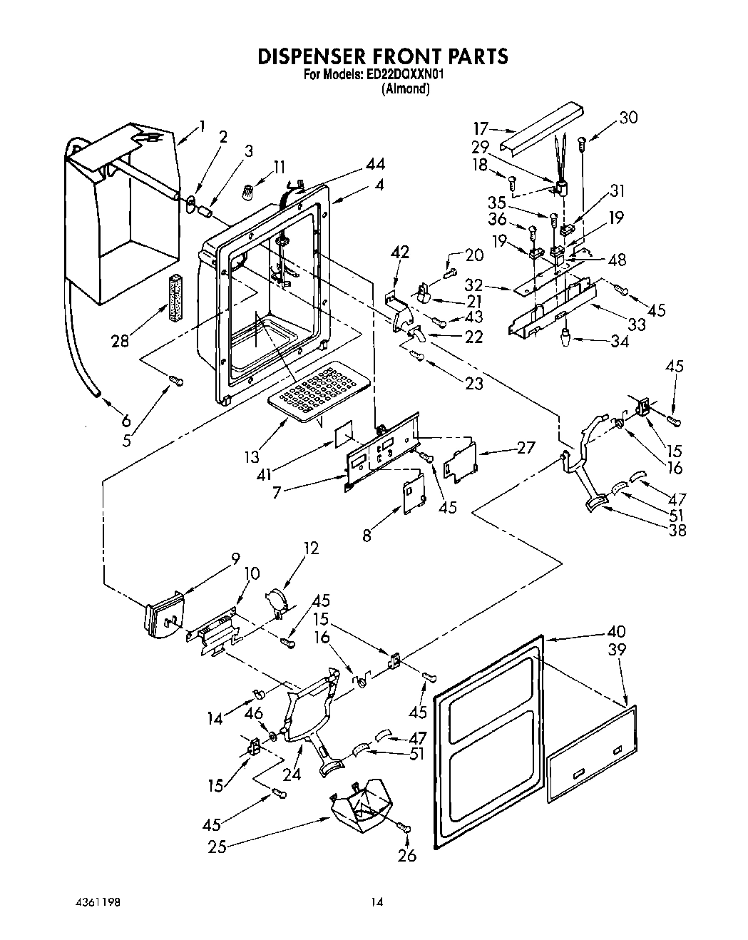 10 - DISPENSER FRONT