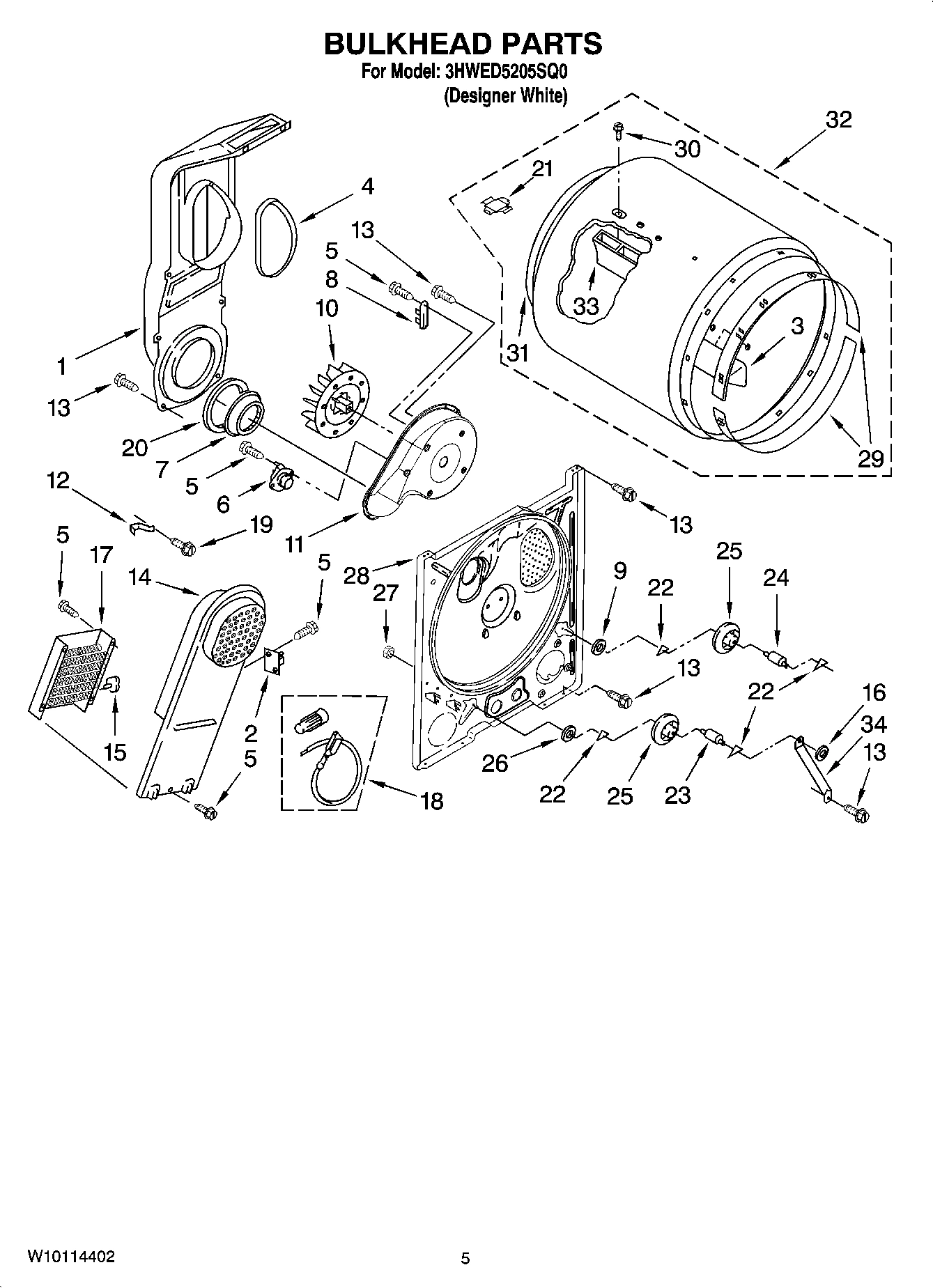 03 - BULKHEAD PARTS, OPTIONAL PARTS (NOT INCLUDED)