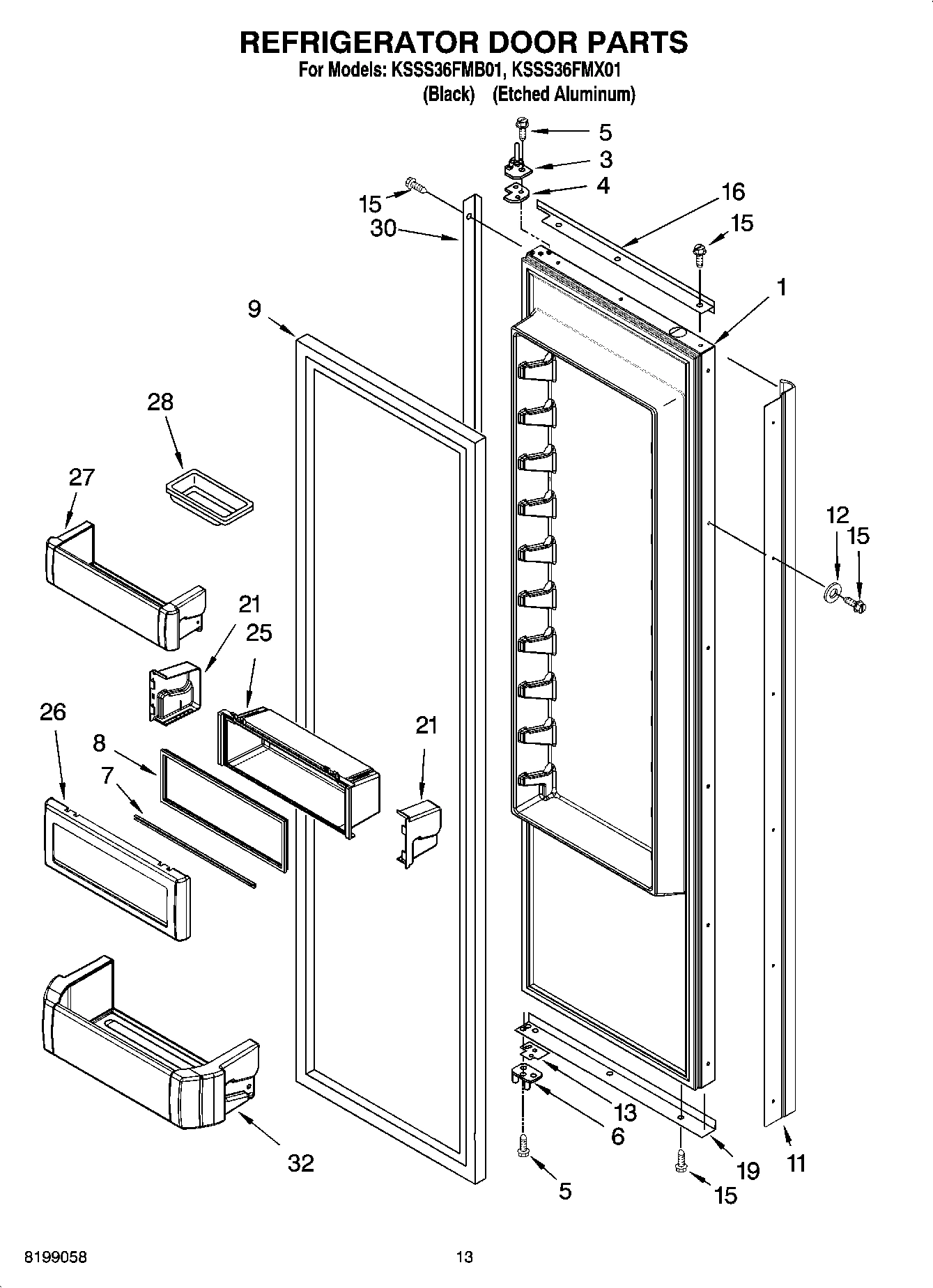 09 - REFRIGERATOR DOOR PARTS