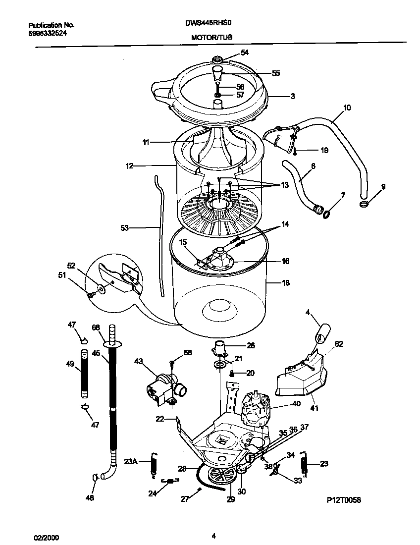 03 - P12T0058 WSHR MTR,HOSE