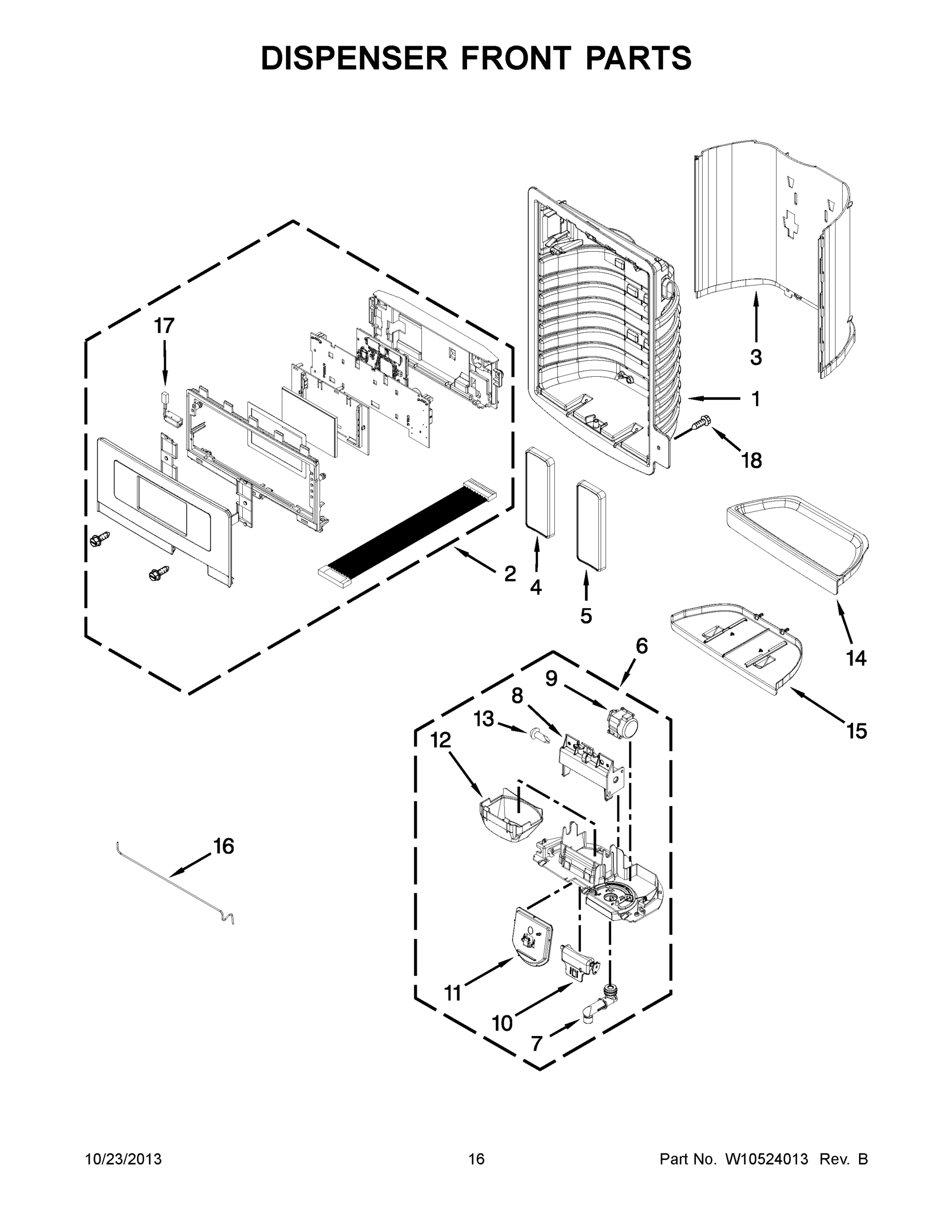 09 - DISPENSER FRONT PARTS