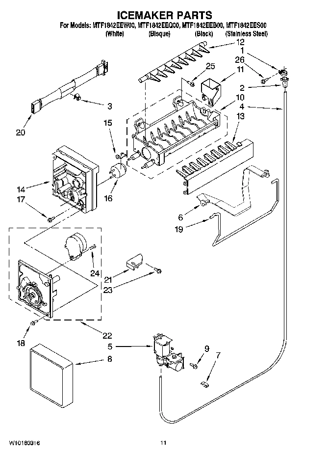 06 - ICEMAKER PARTS, OPTIONAL PARTS