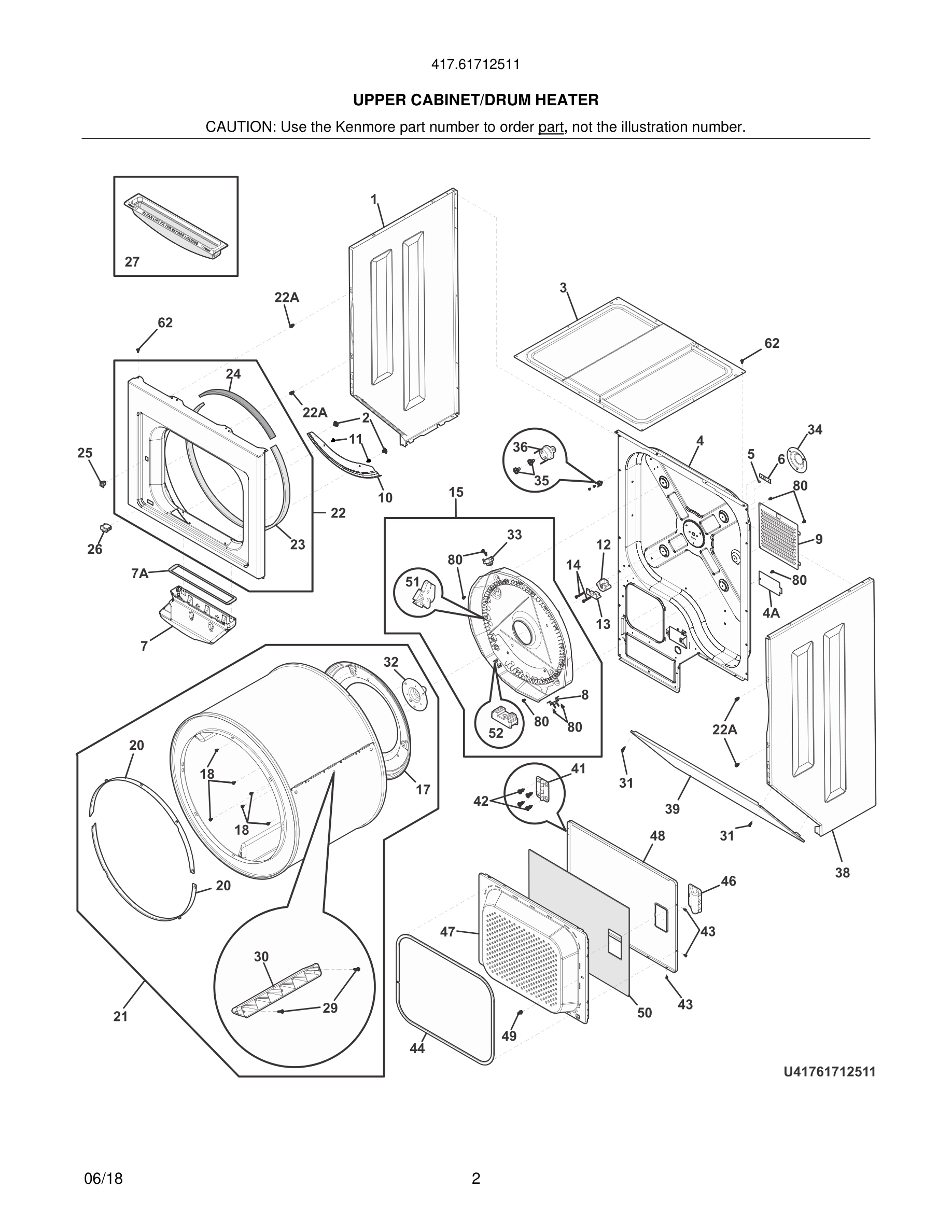 03 - UPPER CABINET/DRUM HEATER