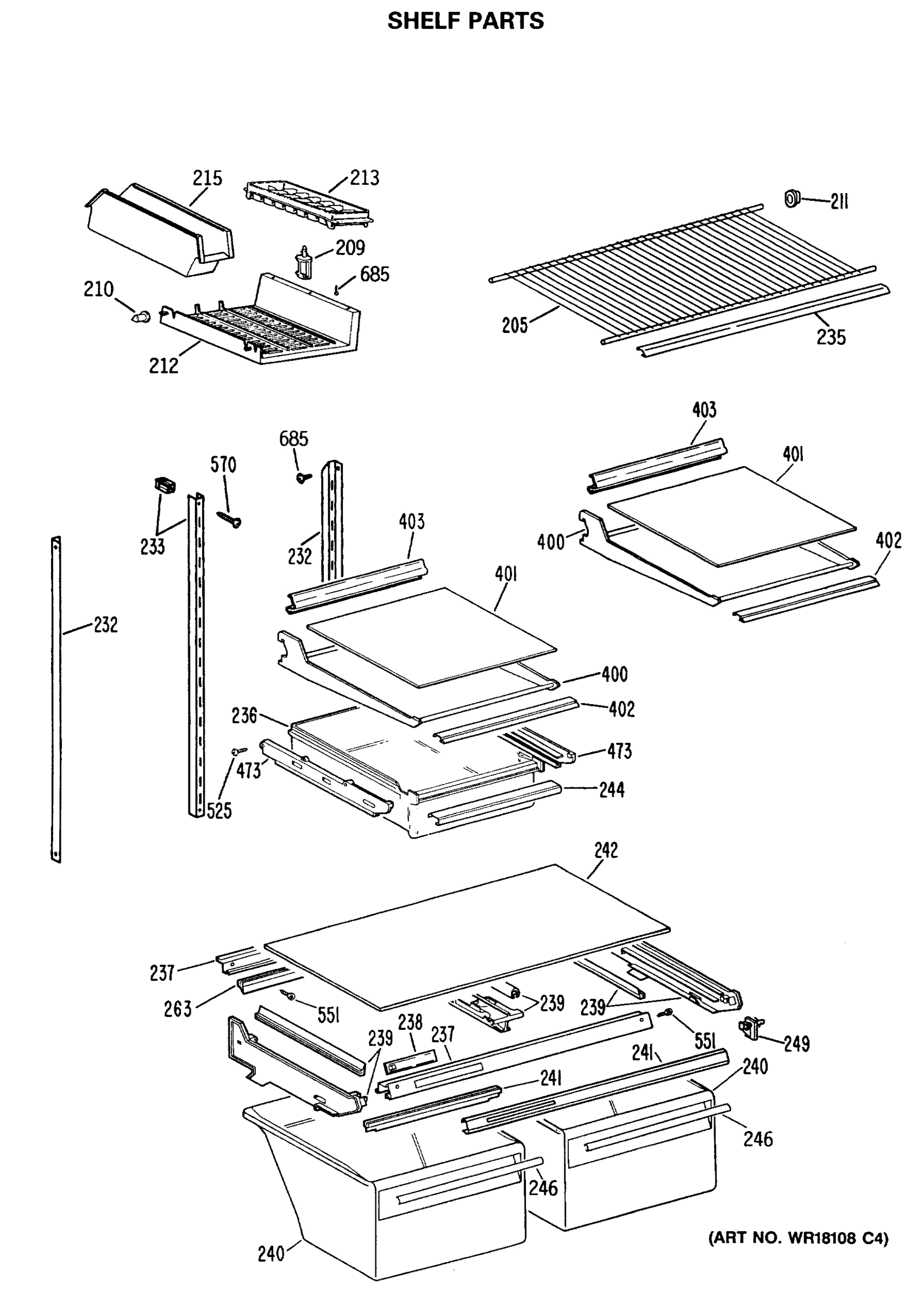 SHELF PARTS