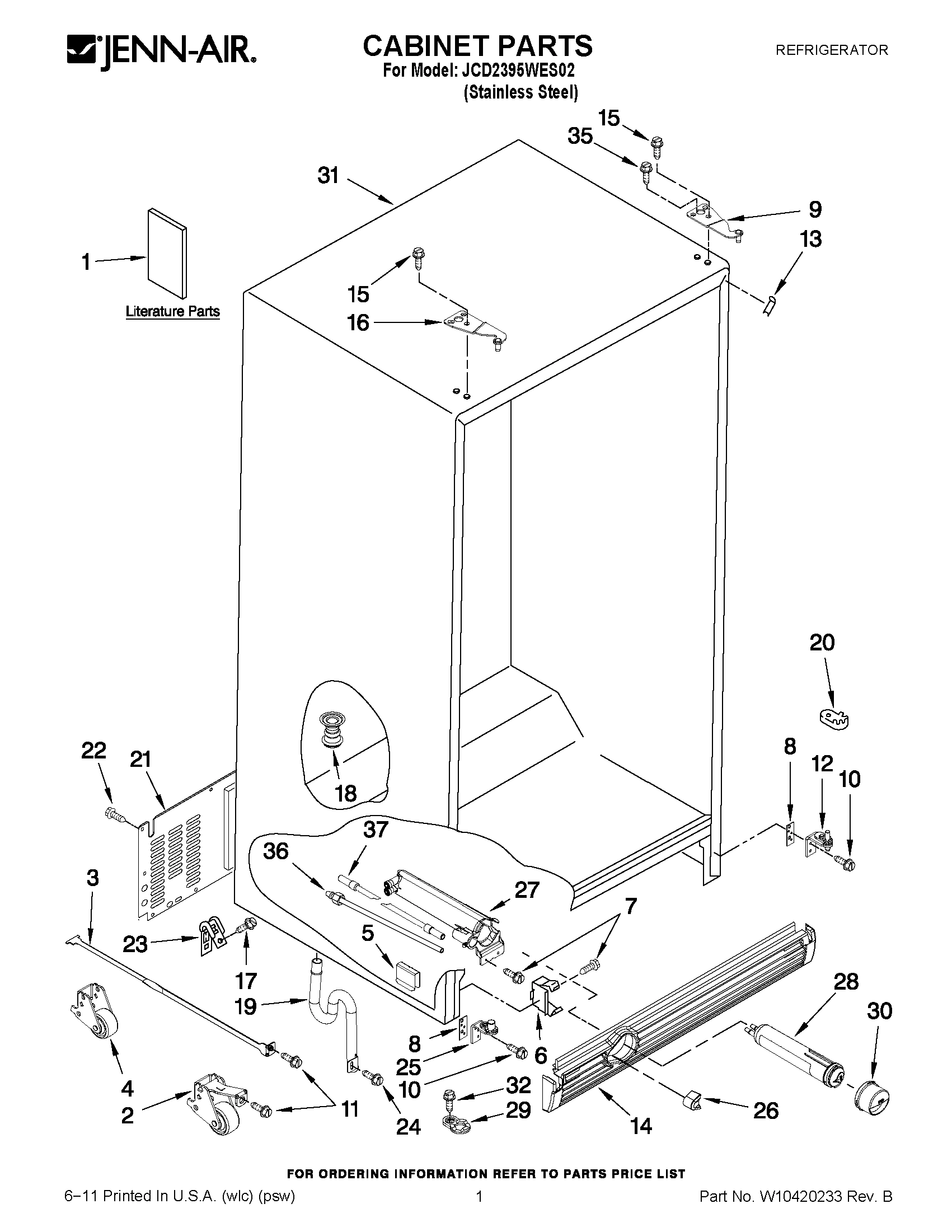01 - CABINET PARTS