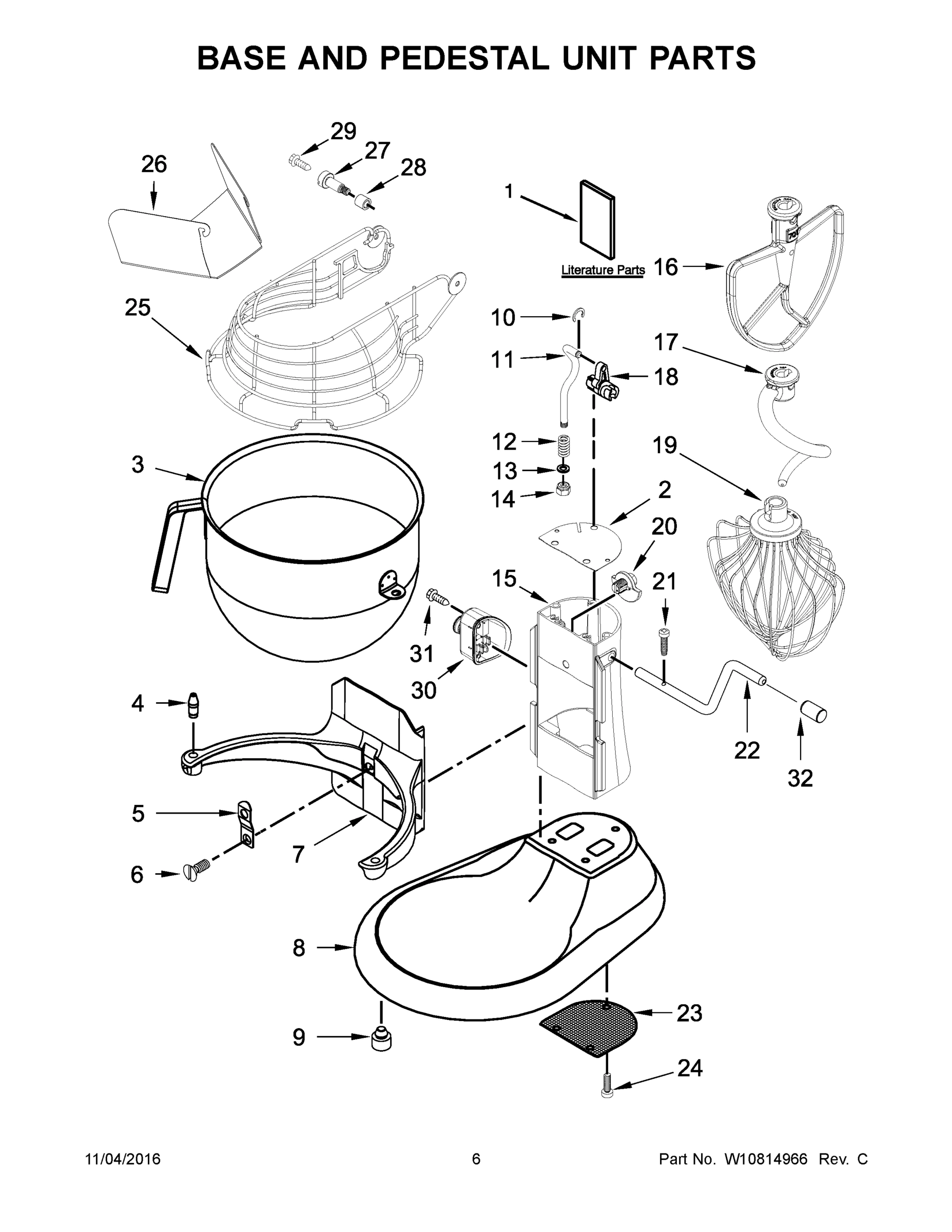 04 - BASE AND PEDESTAL UNIT PARTS