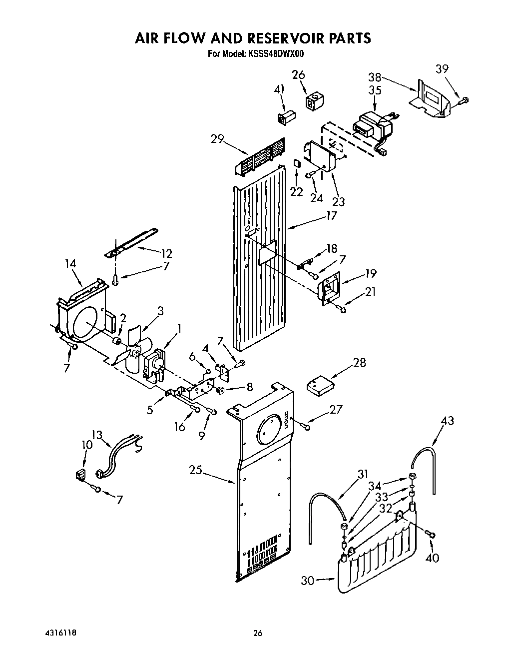 16 - AIR FLOW AND RESERVOIR
