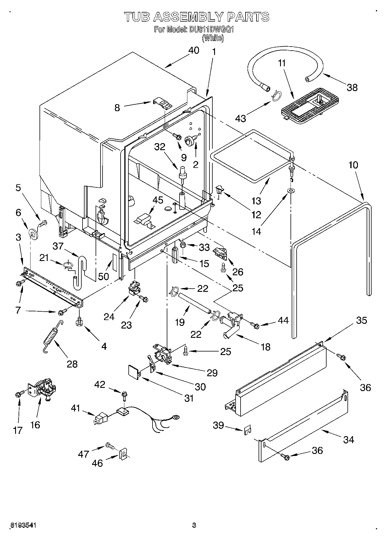 03 - TUB ASSEMBLY