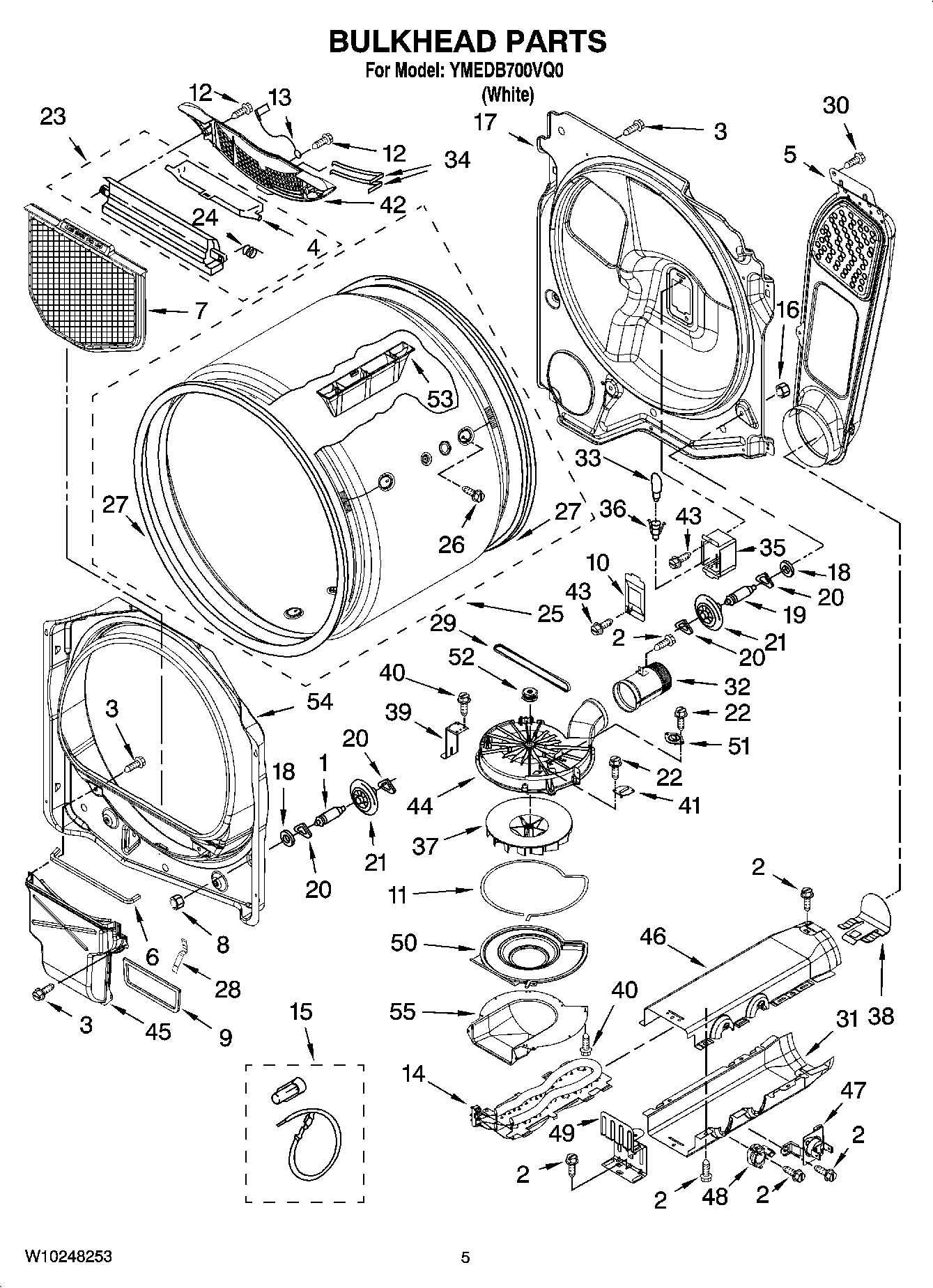 03 - BULKHEAD PARTS, OPTIONAL PARTS (NOT INCLUDED)