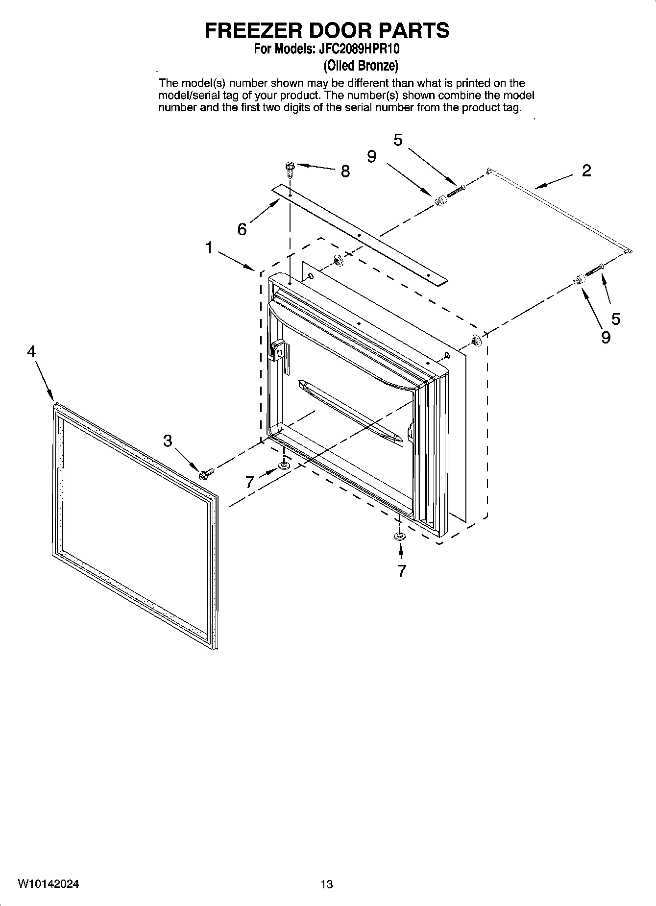 07 - FREEZER DOOR PARTS