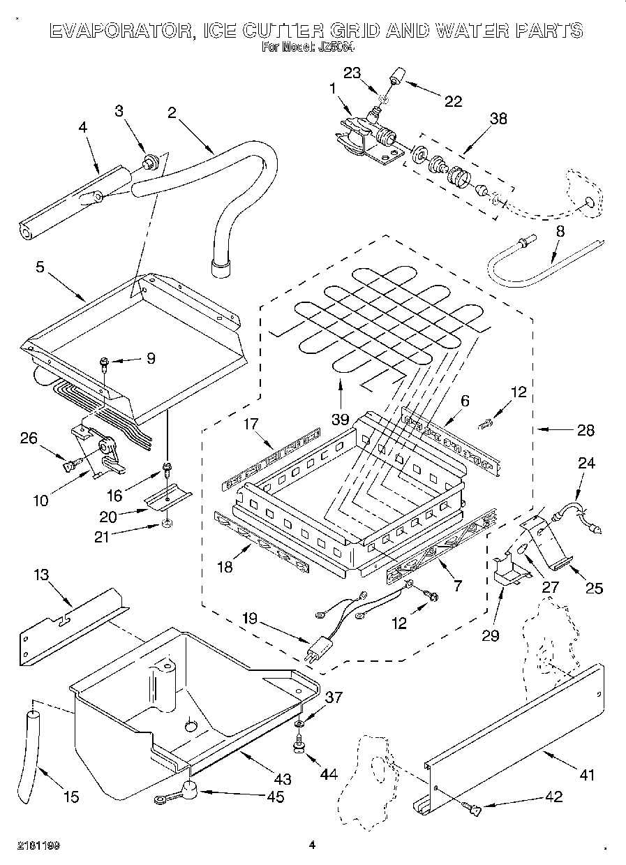 03 - EVAPORATOR, ICE CUTTER GRID AND WATER