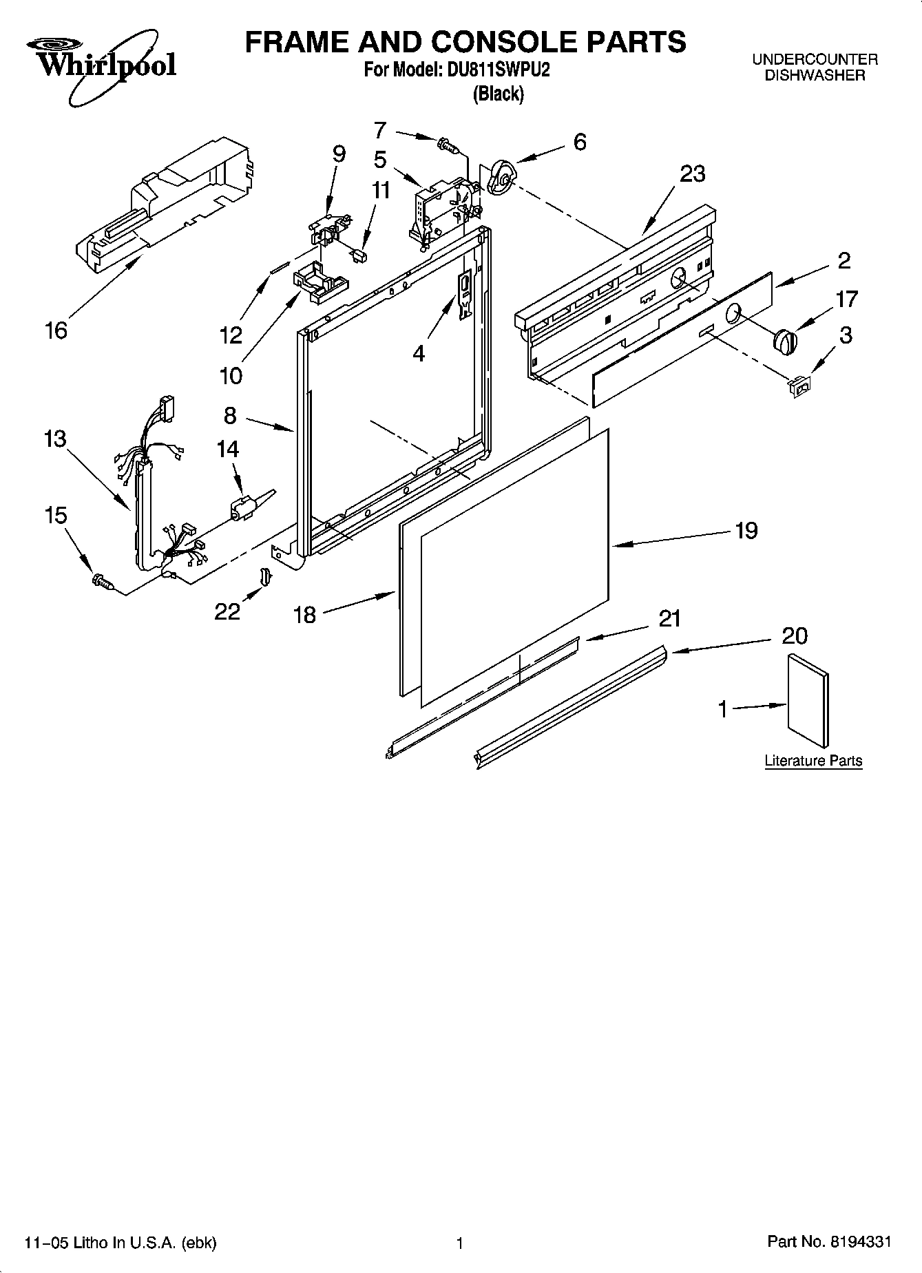 01 - FRAME AND CONSOLE PARTS
