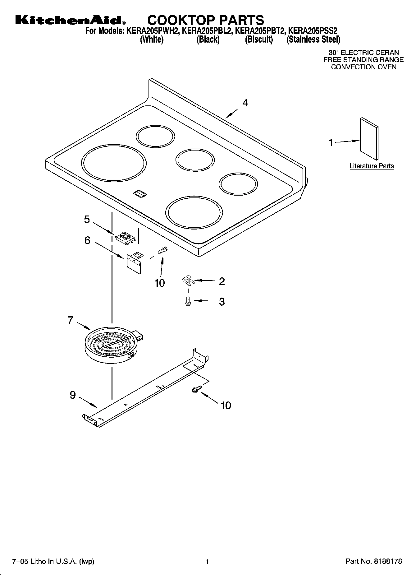 01 - COOKTOP PARTS