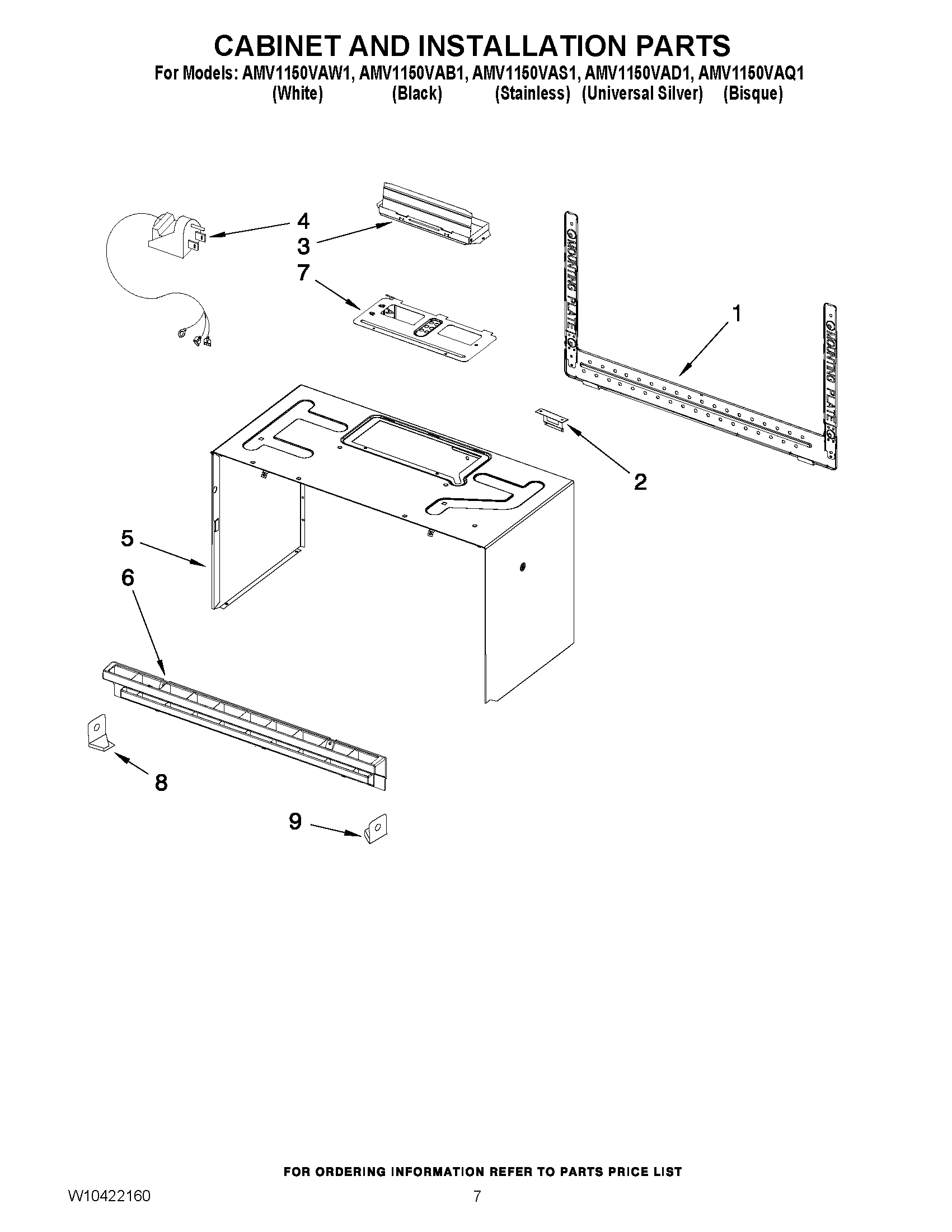 06 - CABINET AND INSTALLATION PARTS