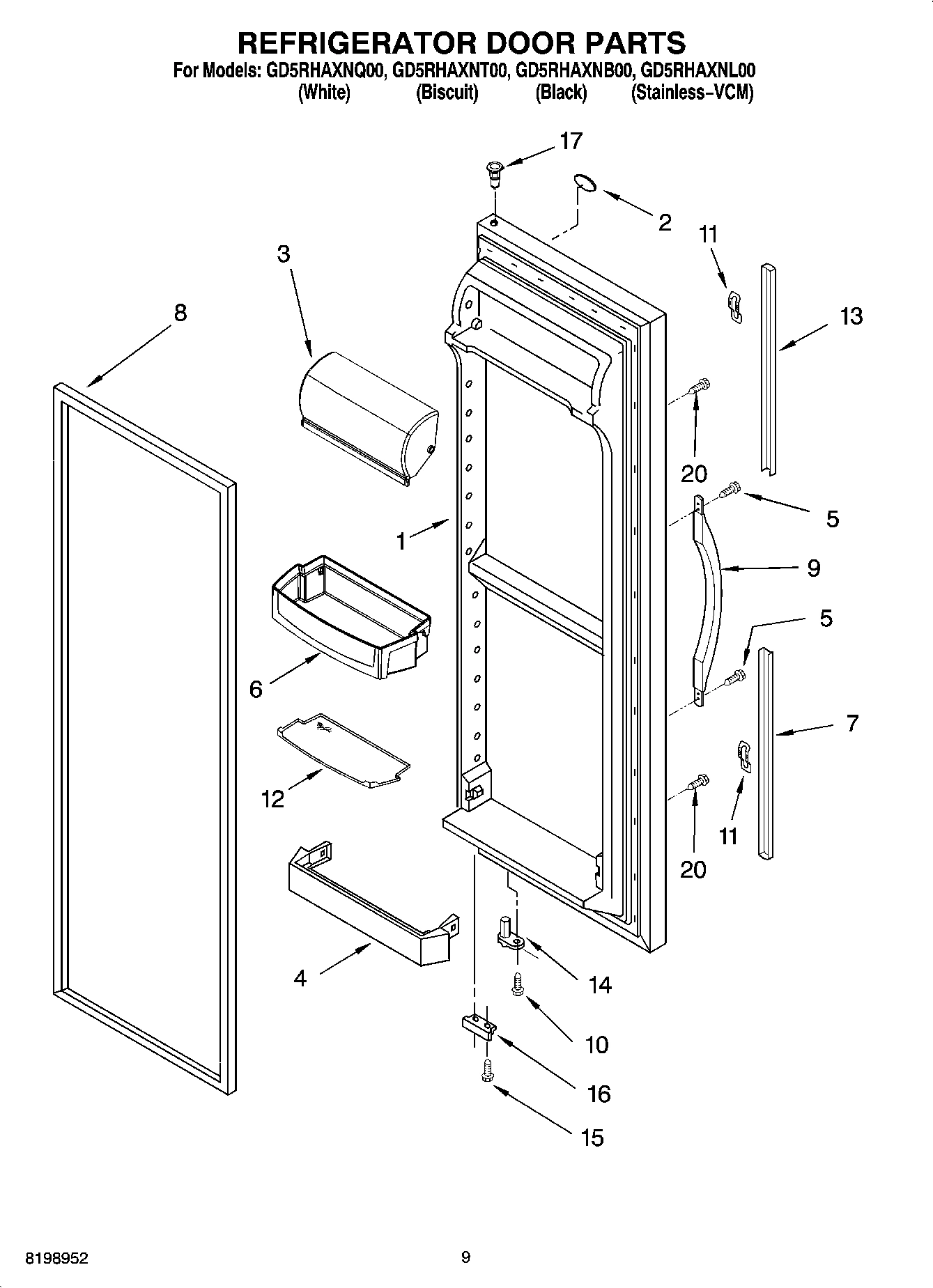06 - REFRIGERATOR DOOR PARTS