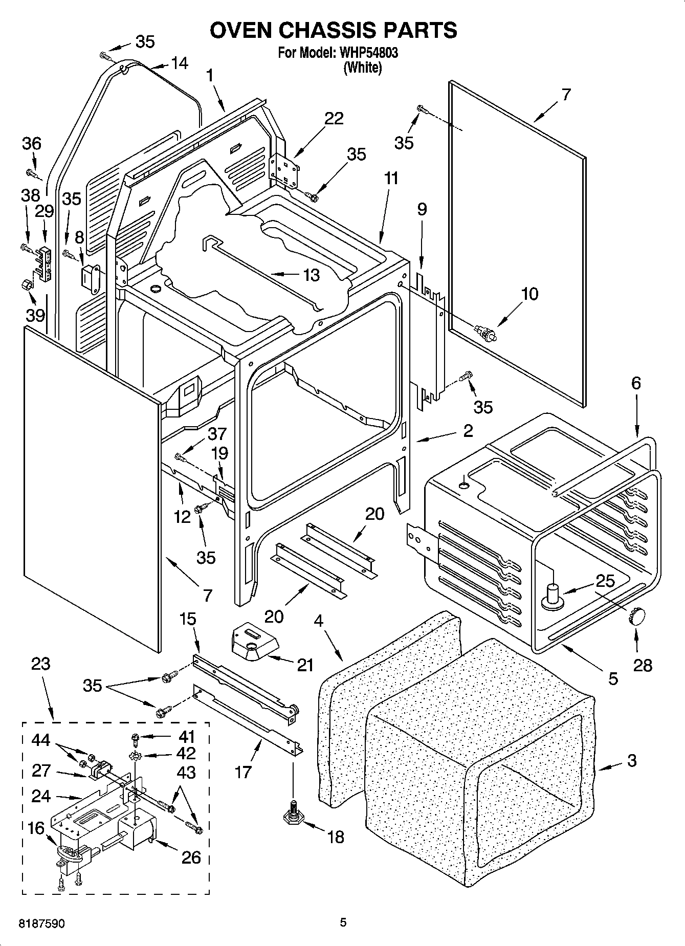04 - OVEN CHASSIS PARTS