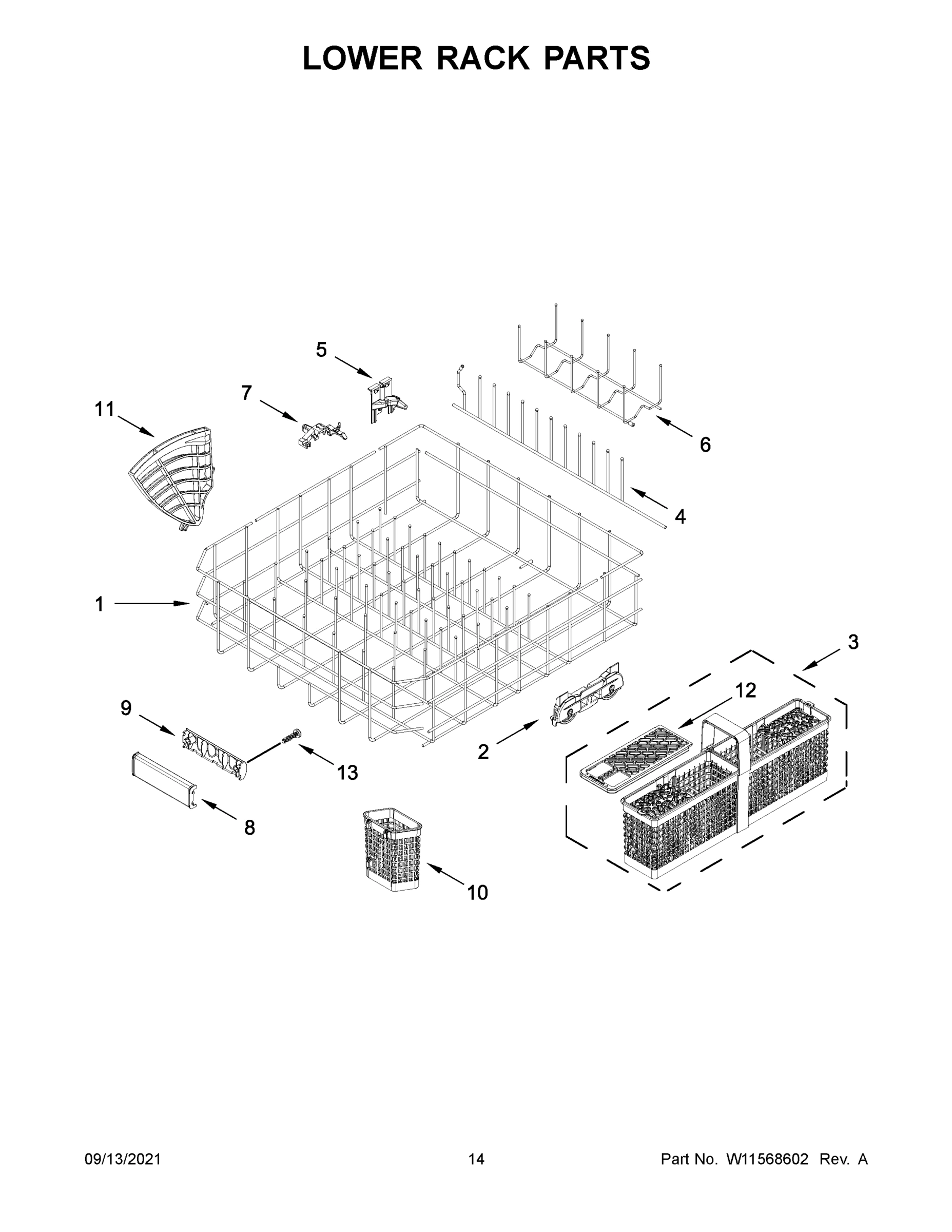 08 - LOWER RACK PARTS