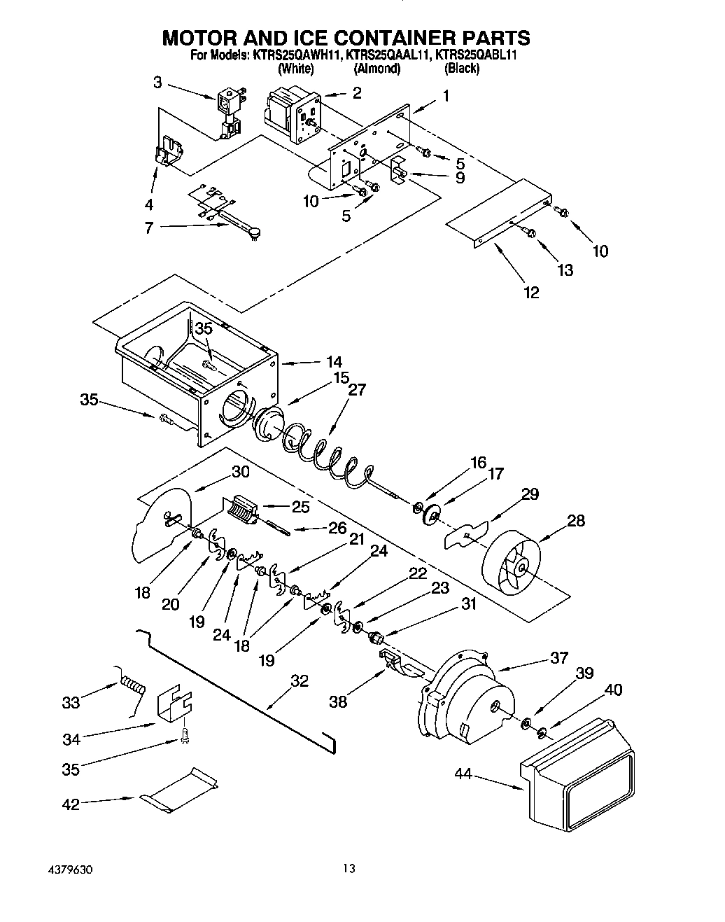 08 - MOTOR AND ICE CONTAINER