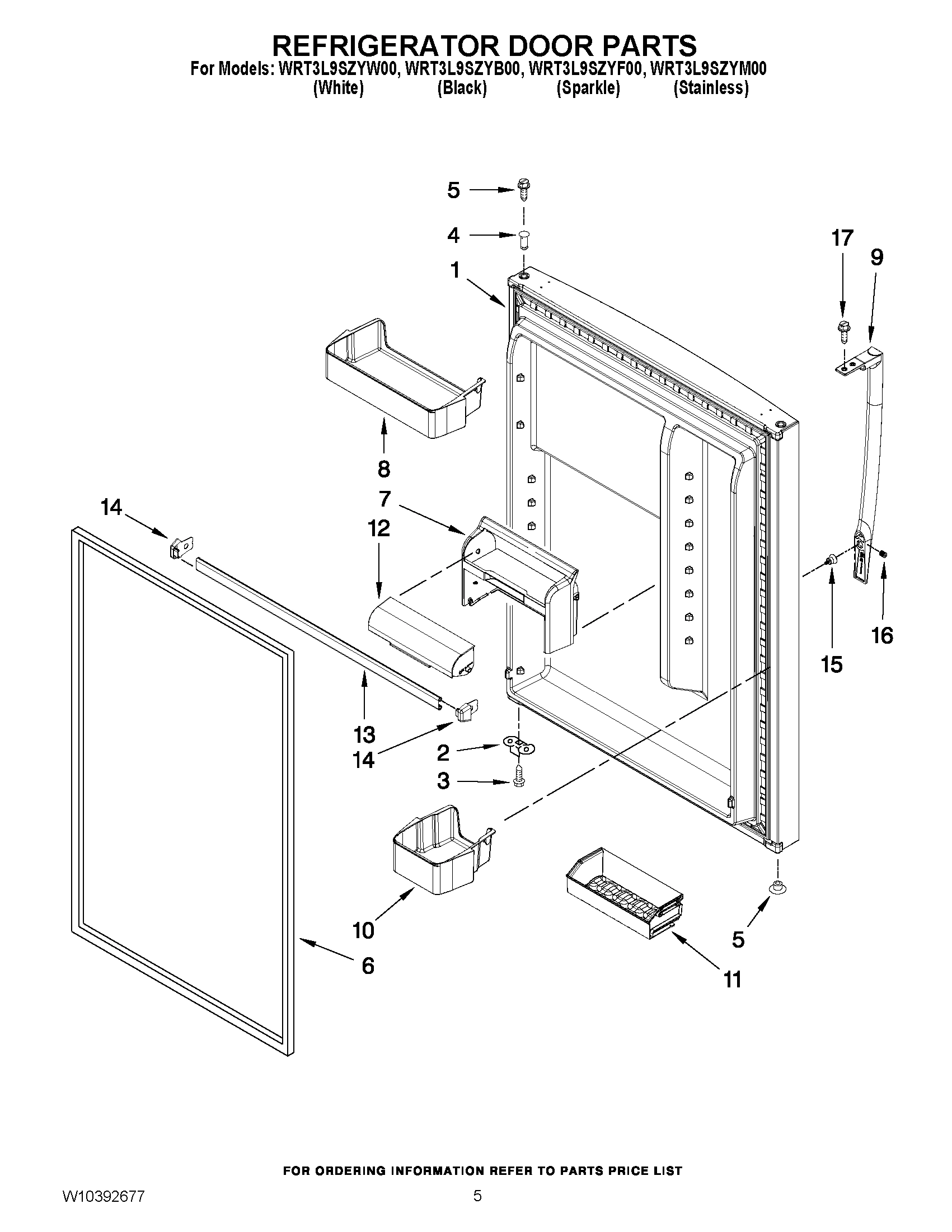 03 - REFRIGERATOR DOOR PARTS