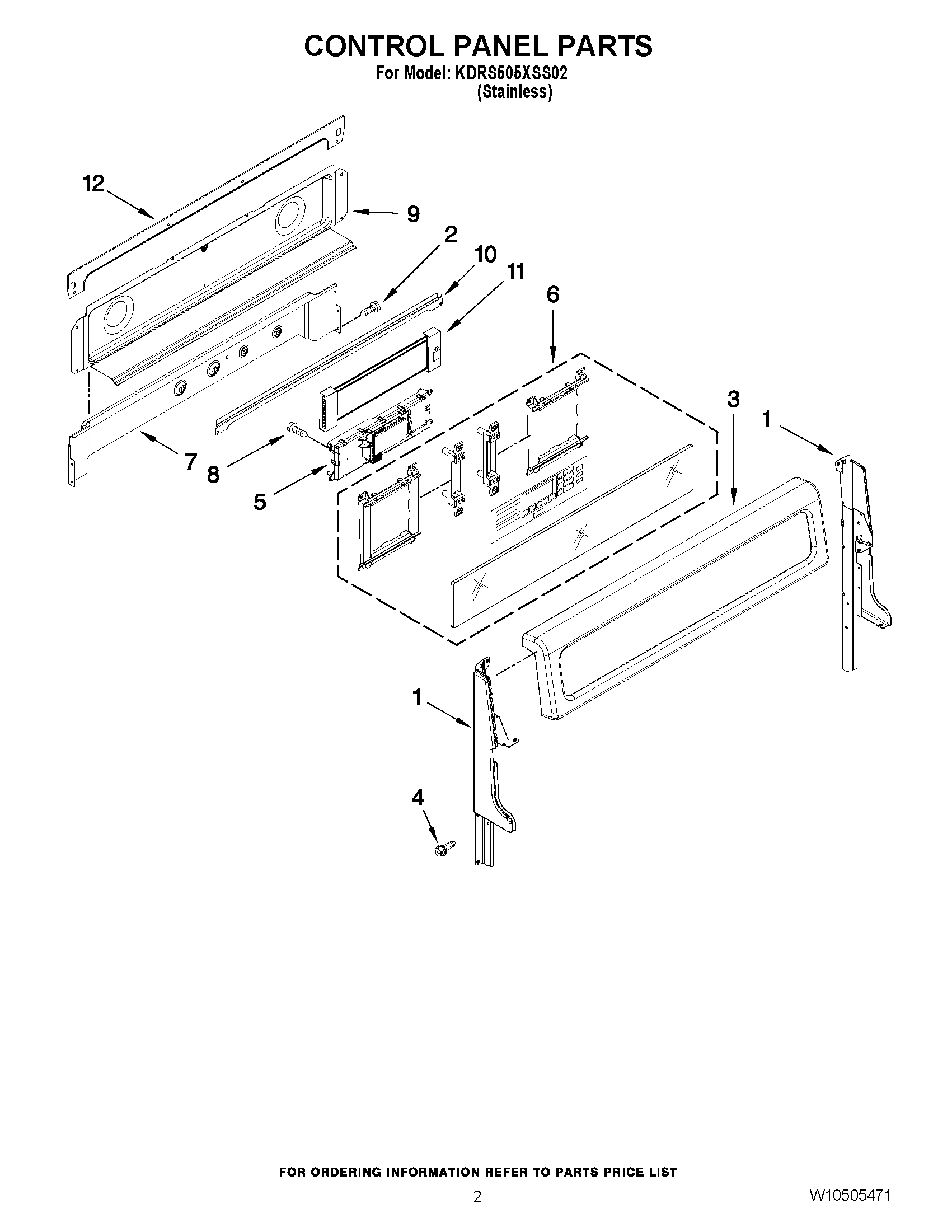 02 - CONTROL PANEL PARTS