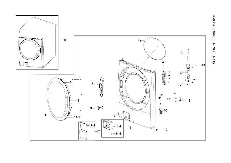 Front Frame & Door Assembly