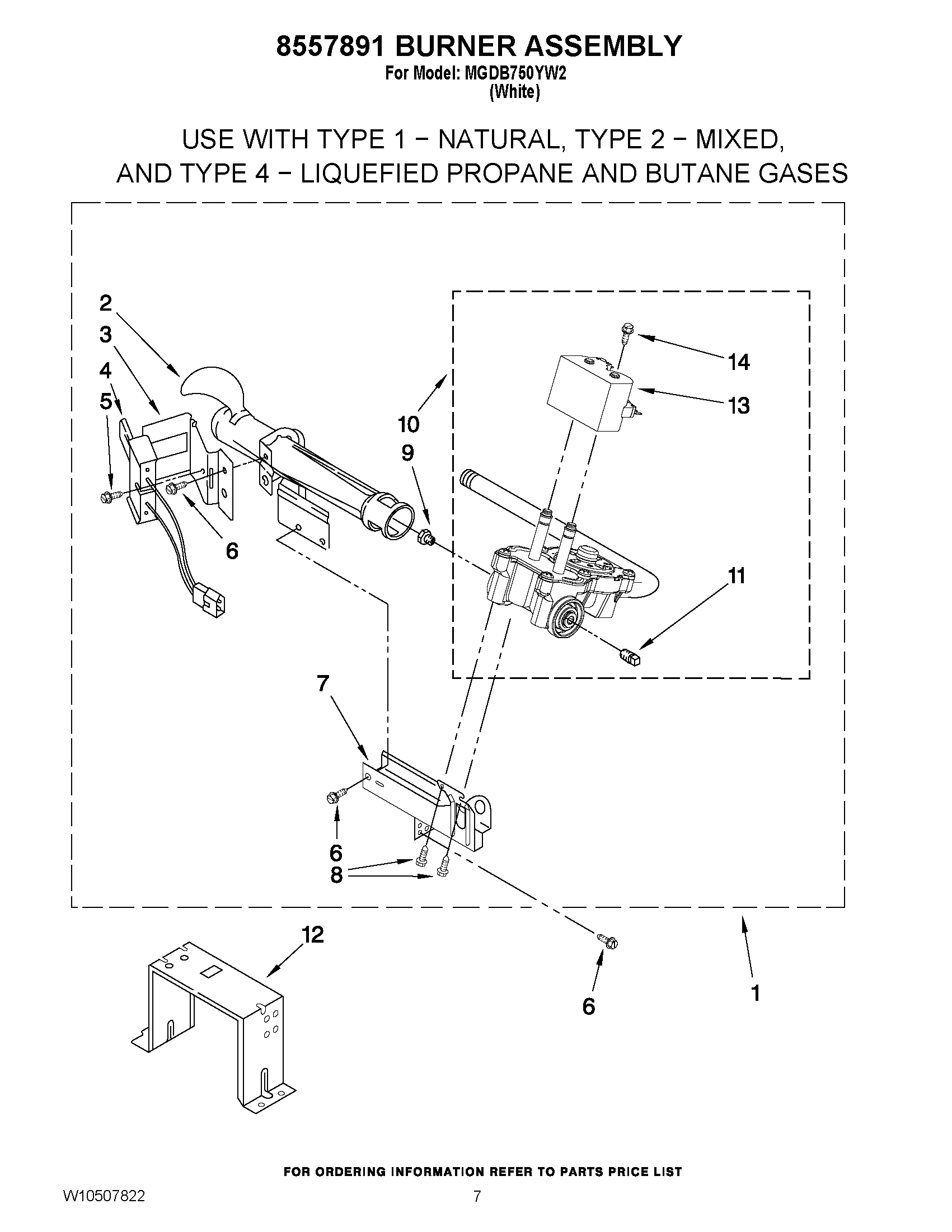 04 - 8557891 BURNER ASSEMBLY
