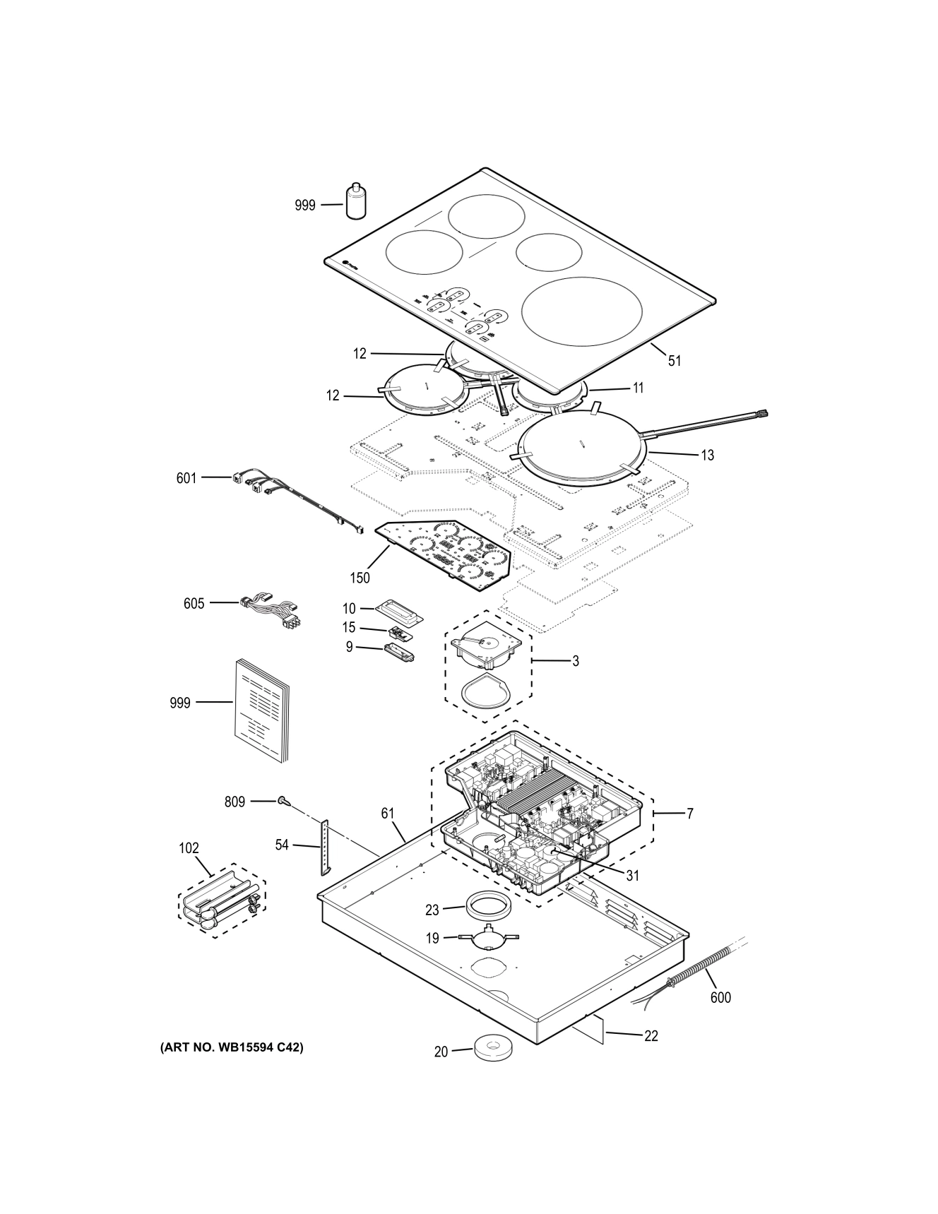 CONTROL PANEL & COOKTOP