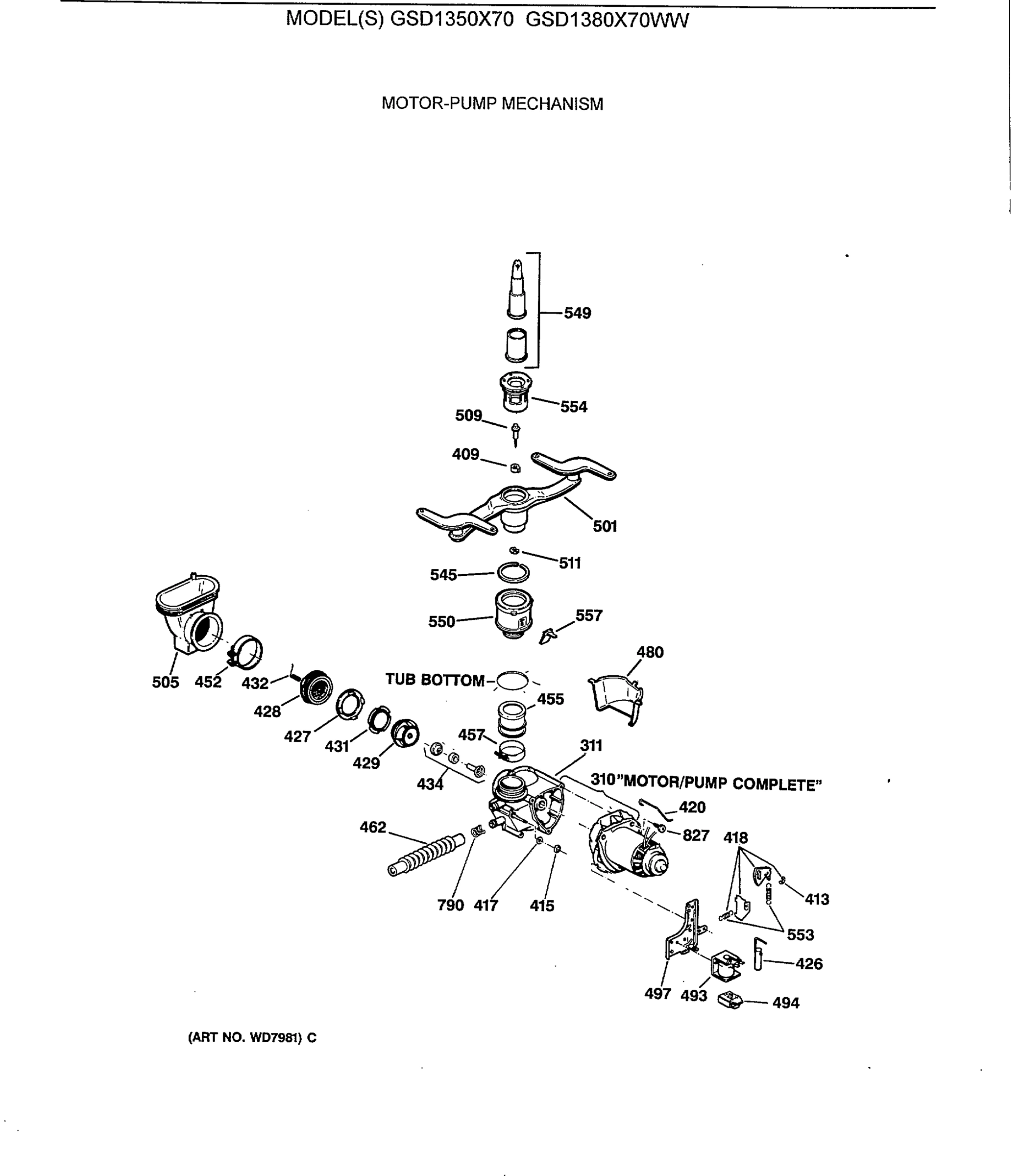 MOTOR-PUMP MECHANISM