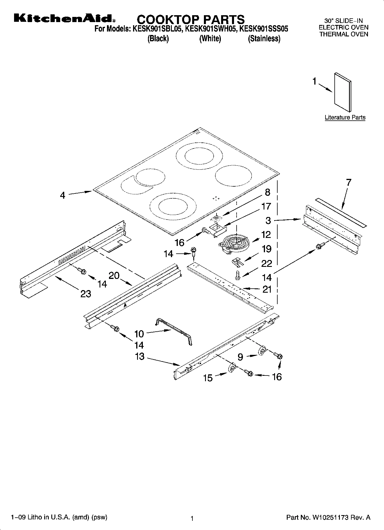 01 - COOKTOP PARTS