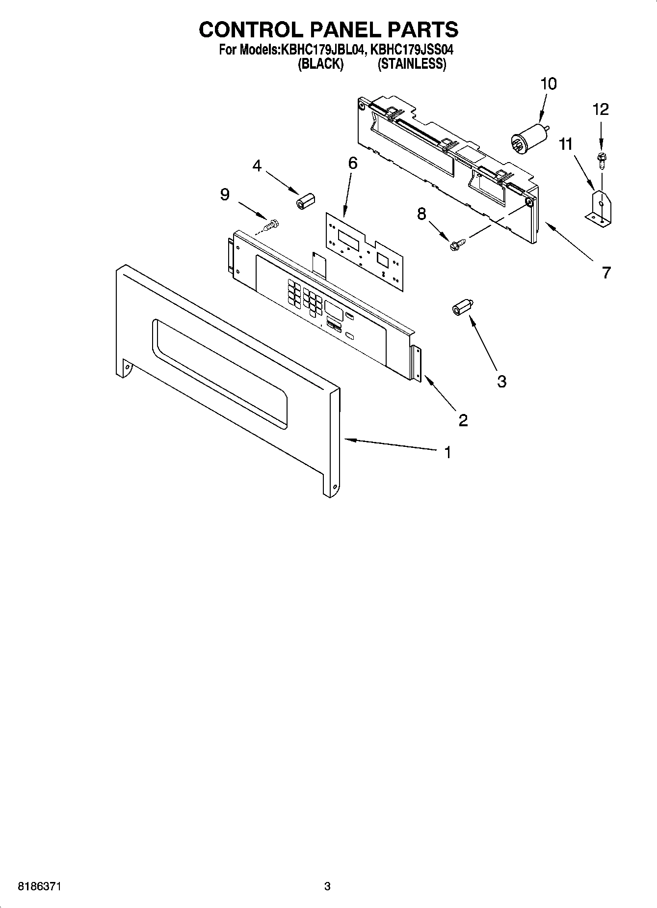 02 - CONTROL PANEL PARTS