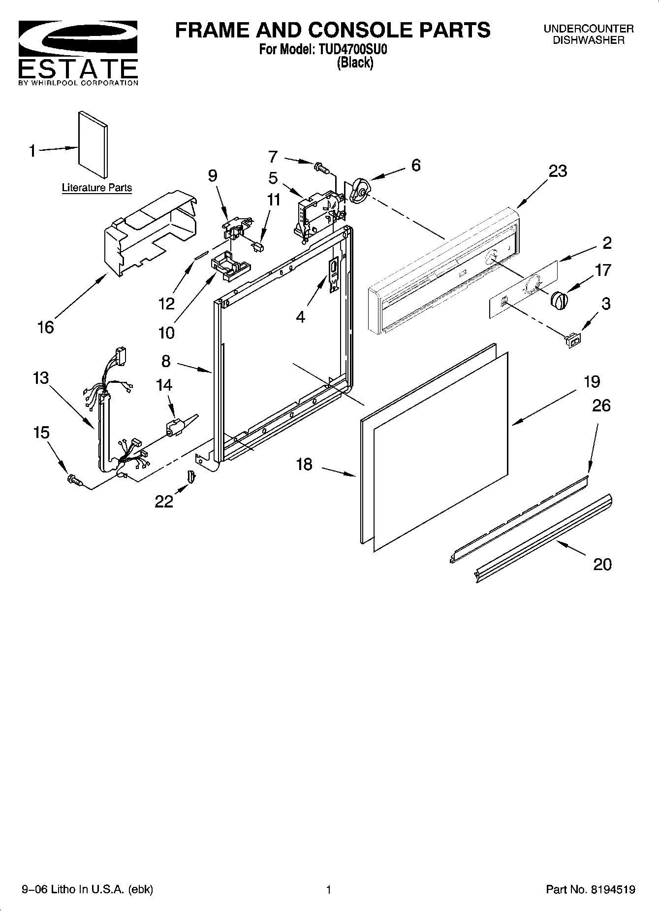 01 - FRAME AND CONSOLE PARTS