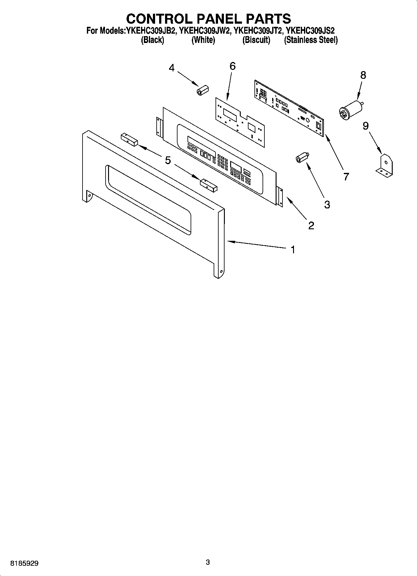 02 - CONTROL PANEL PARTS