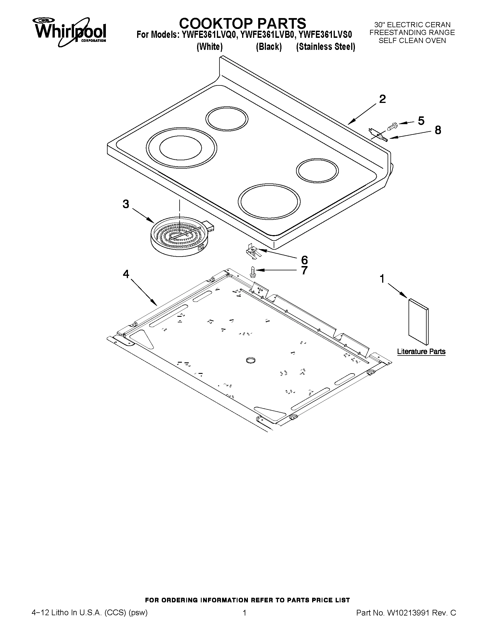 01 - COOKTOP PARTS