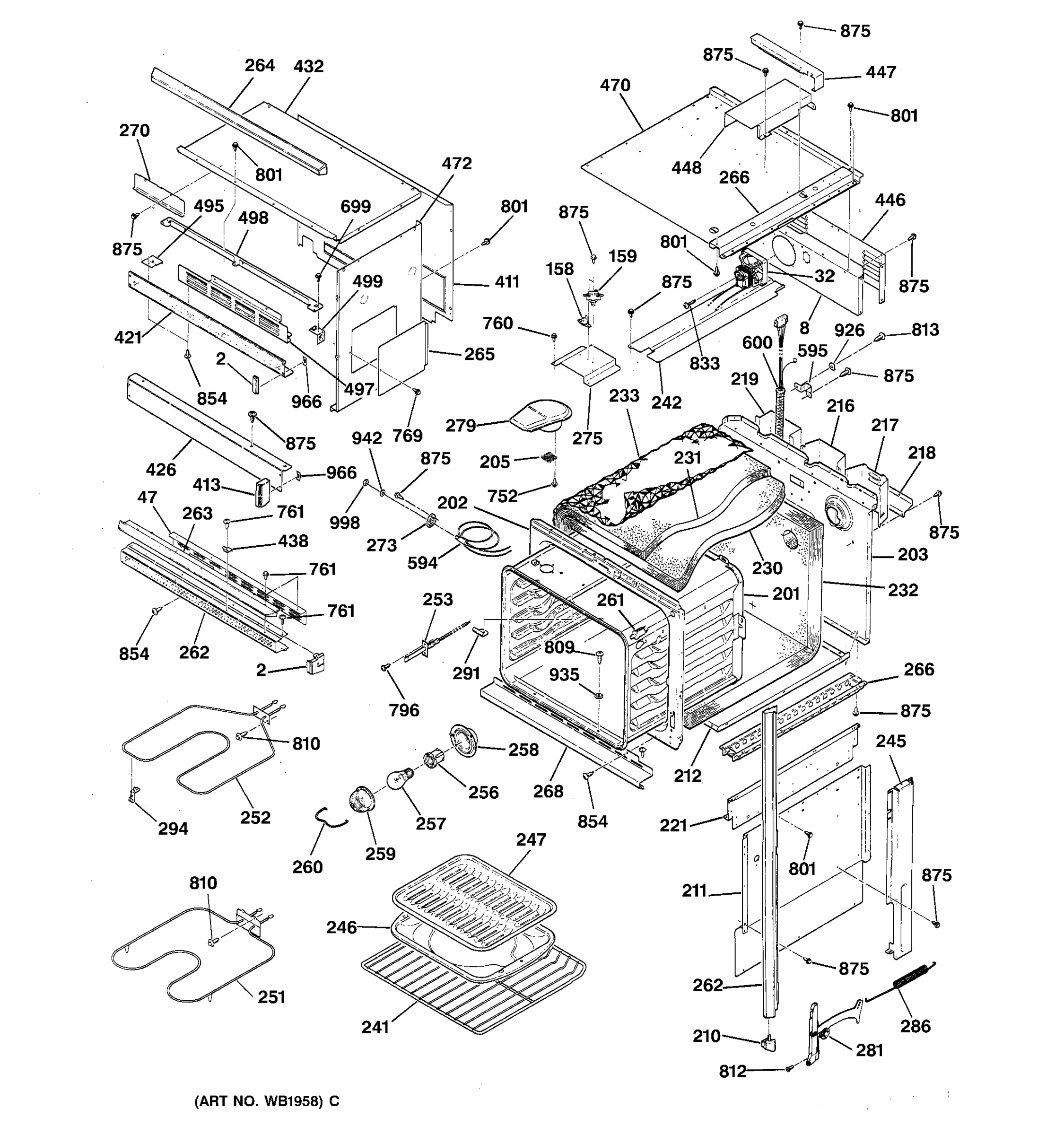 OVEN BODY SECTION