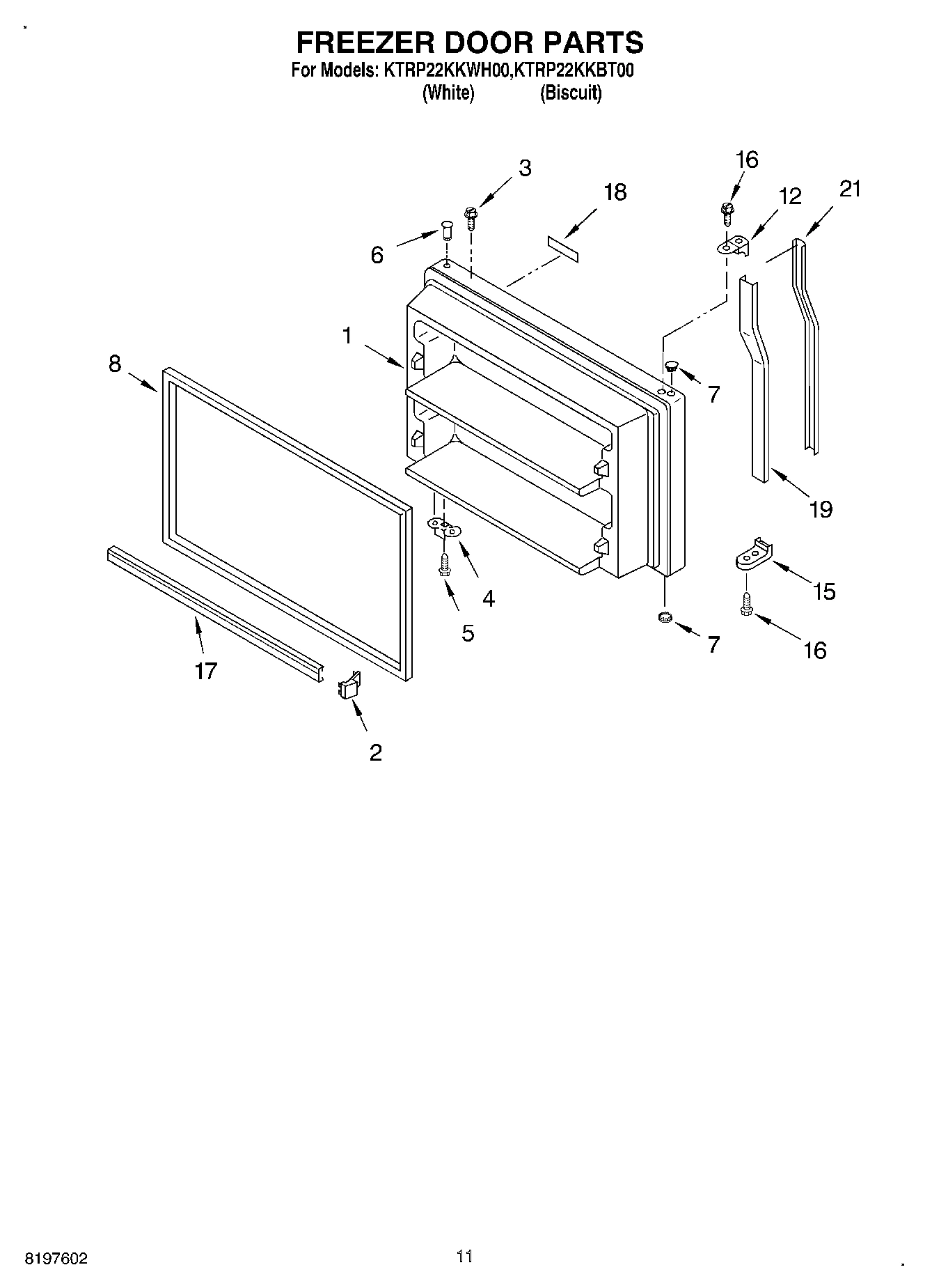 06 - FREEZER DOOR, OPTIONAL