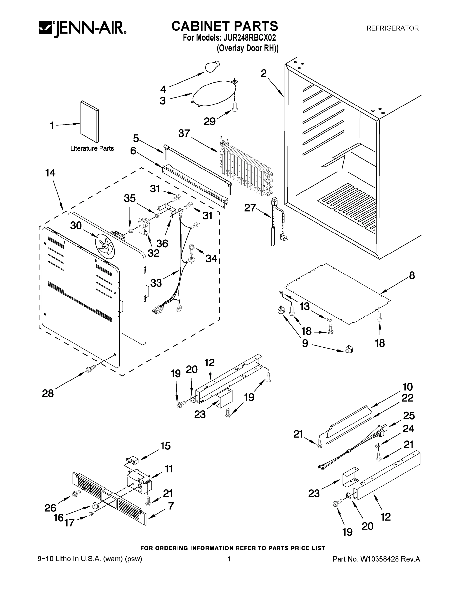 01 - CABINET PARTS