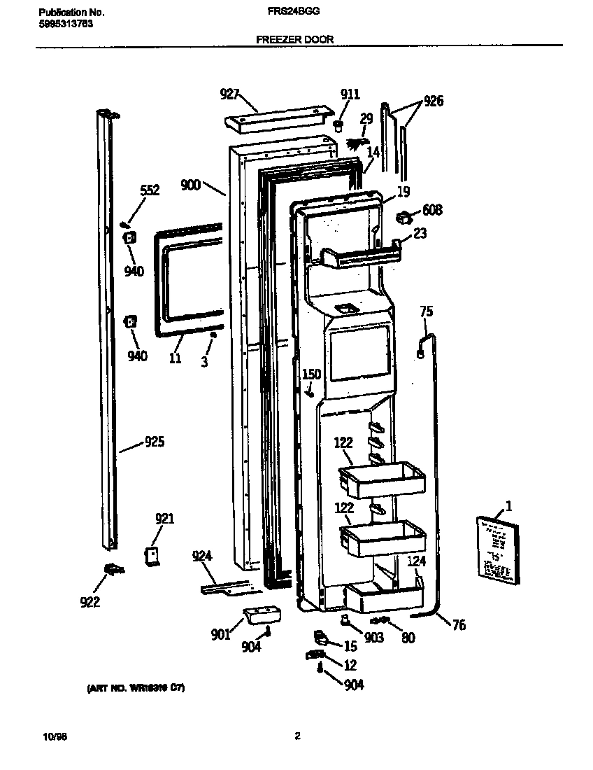 02 - FREEZER DOOR