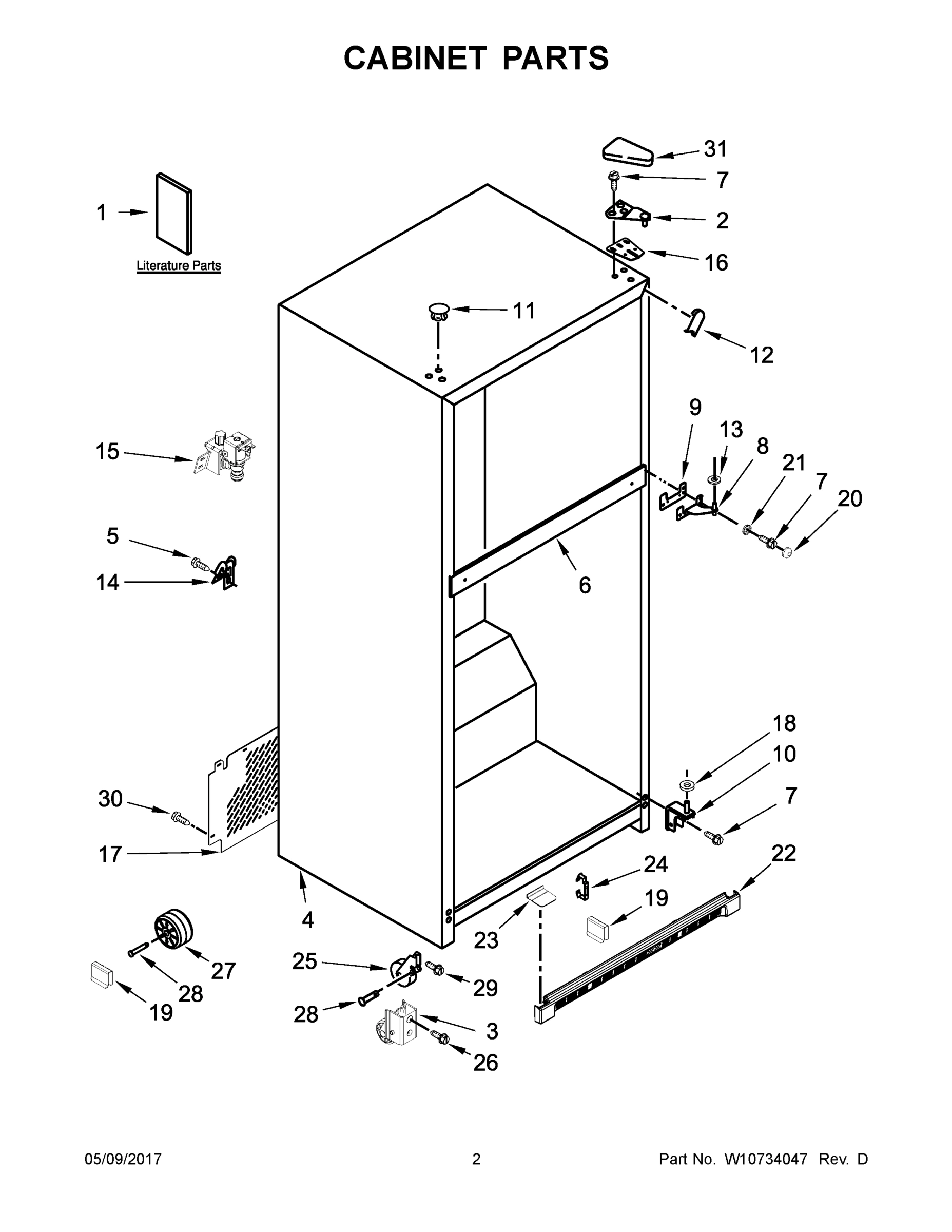 02 - CABINET PARTS