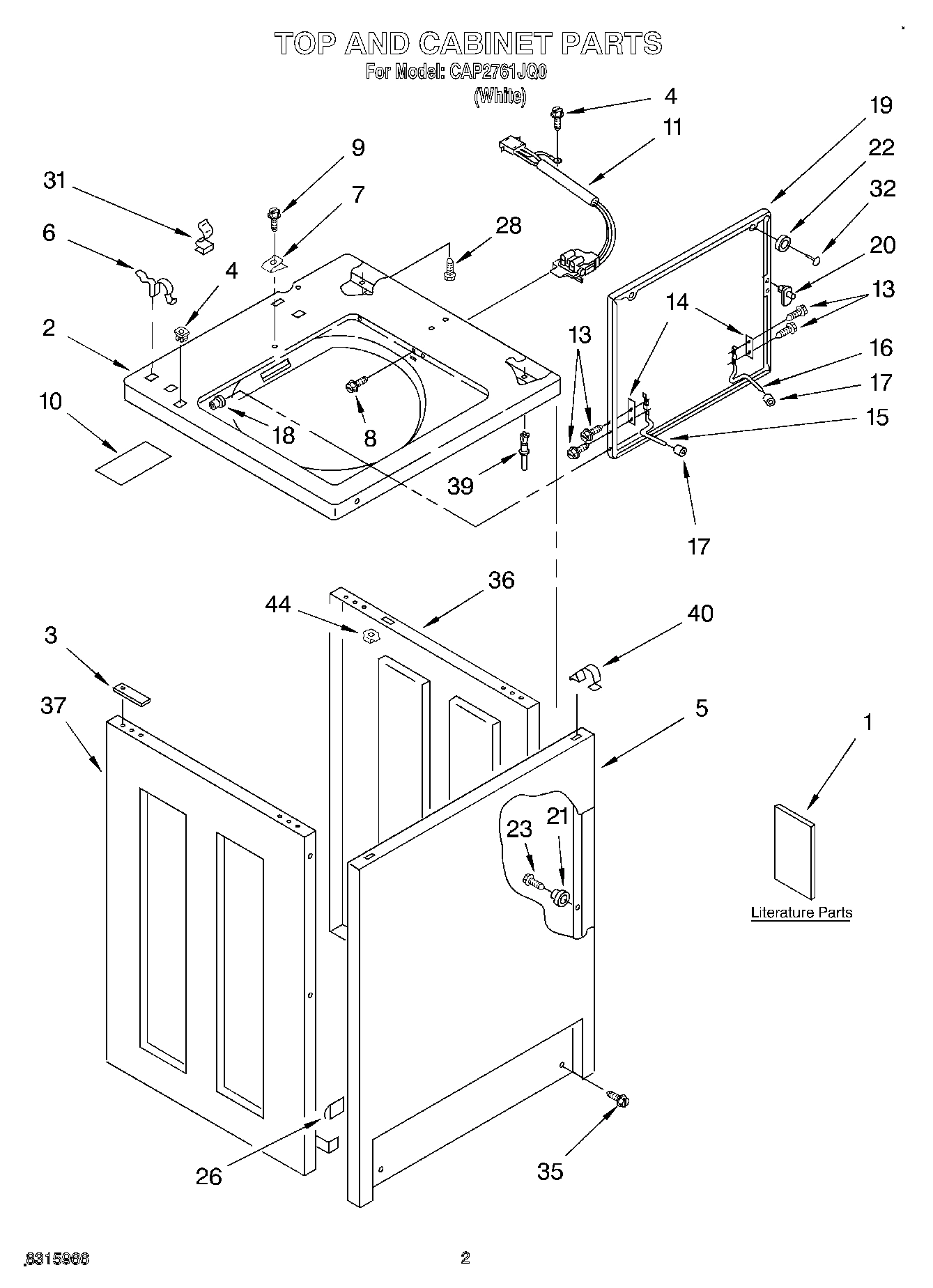 02 - TOP AND CABINET, LITERATURE