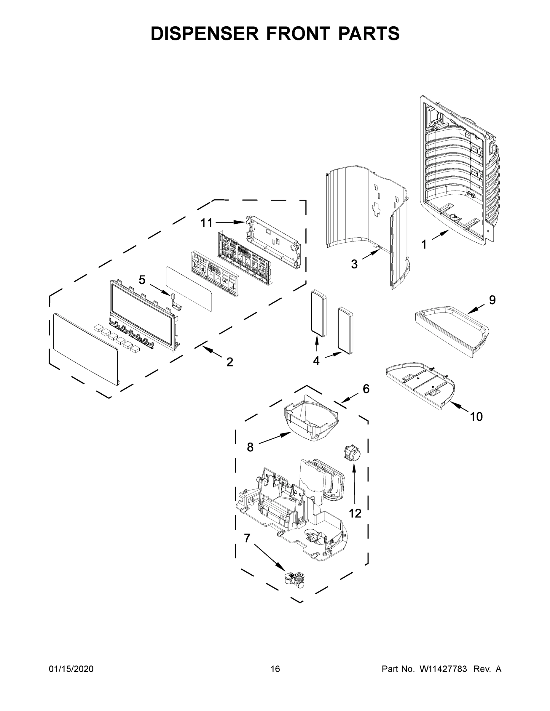 09 - DISPENSER FRONT PARTS