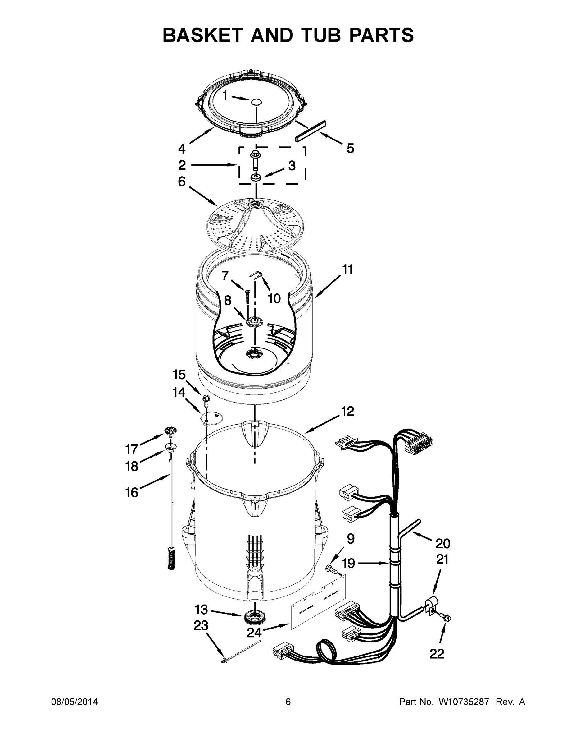 04 - BASKET AND TUB PARTS