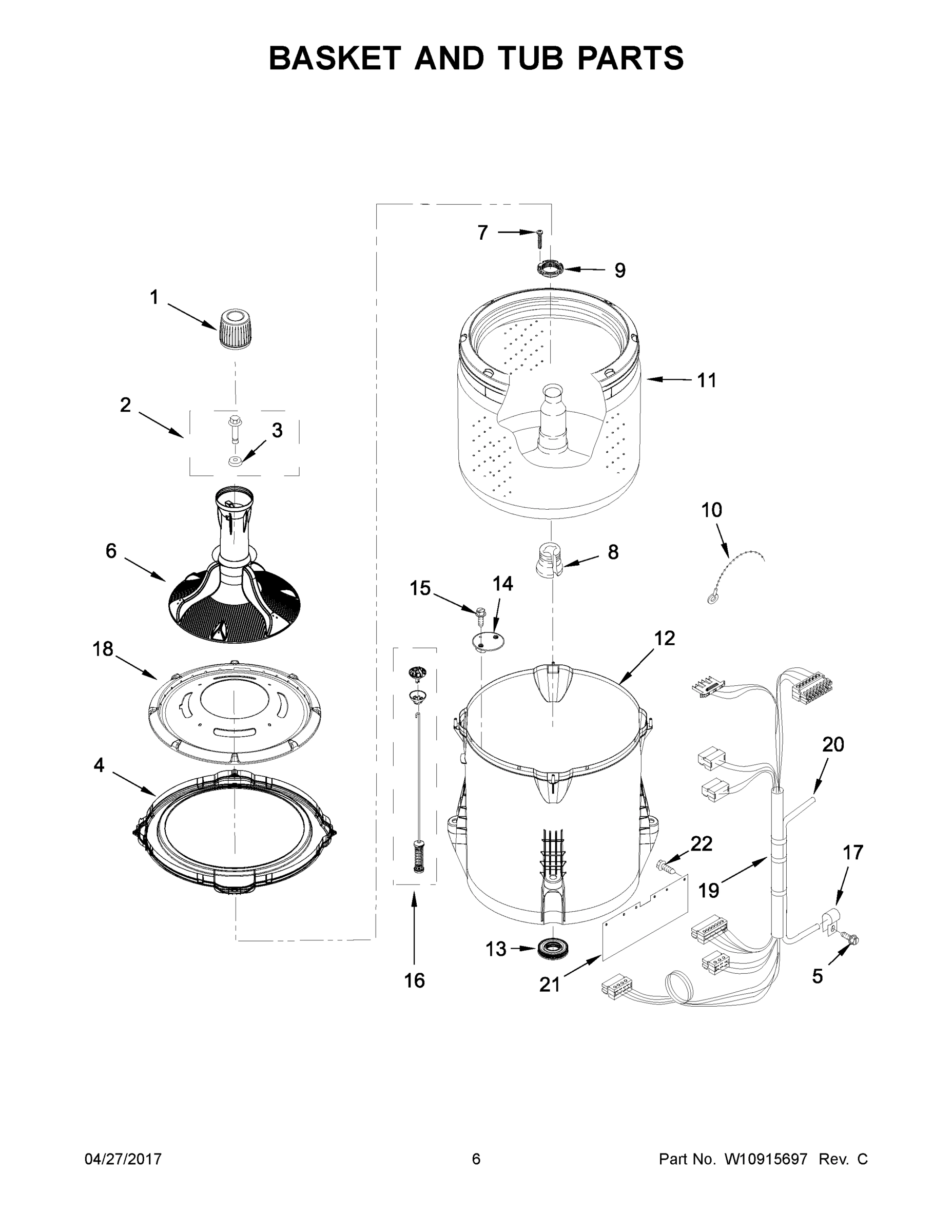 04 - BASKET AND TUB PARTS