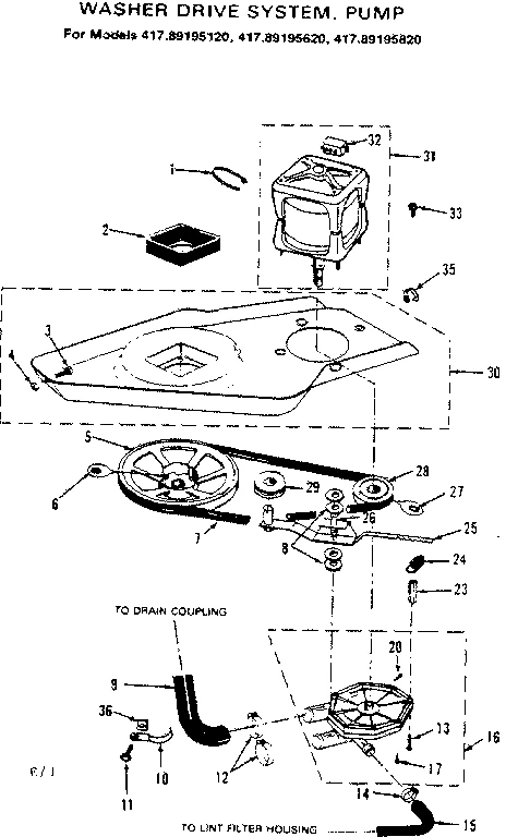 WASHER DRIVE SYSTEM PUMP