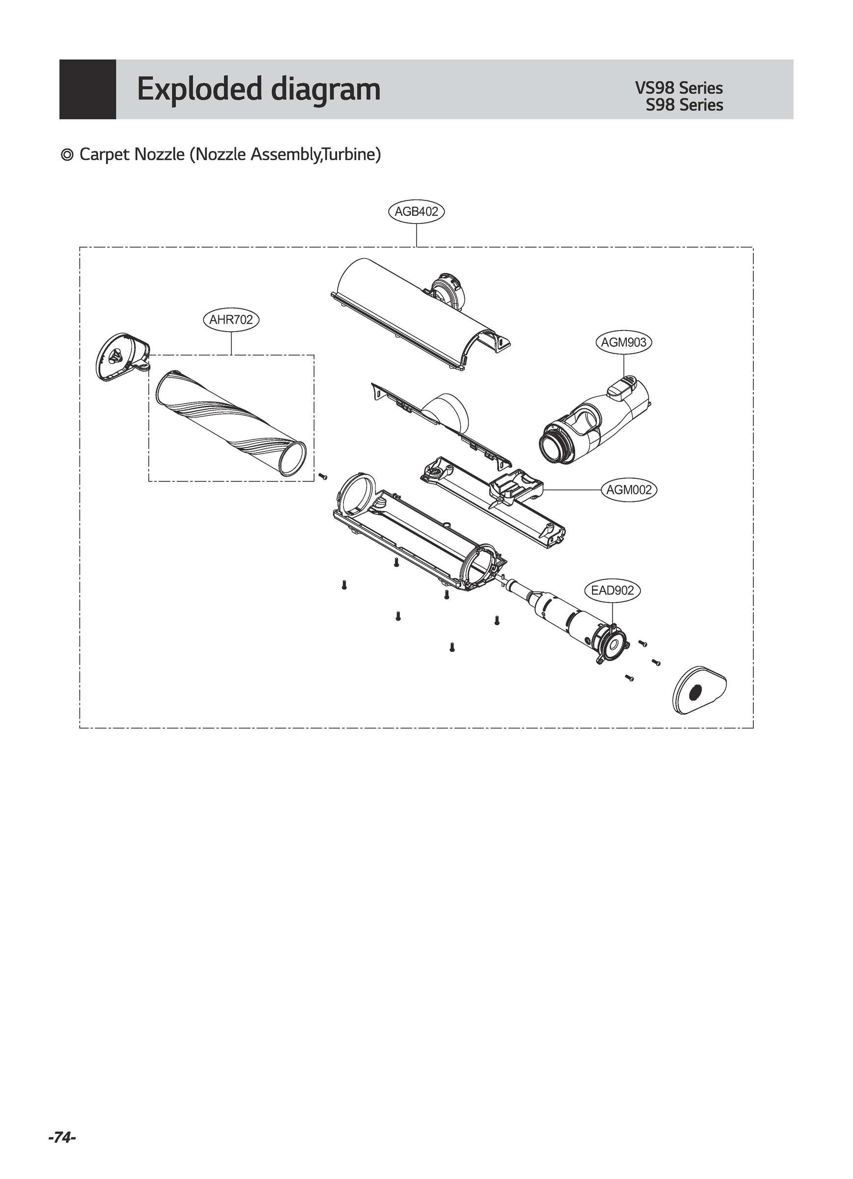 CARPET NOZZLE (NOZZLE ASSEMBLY TURBINE)